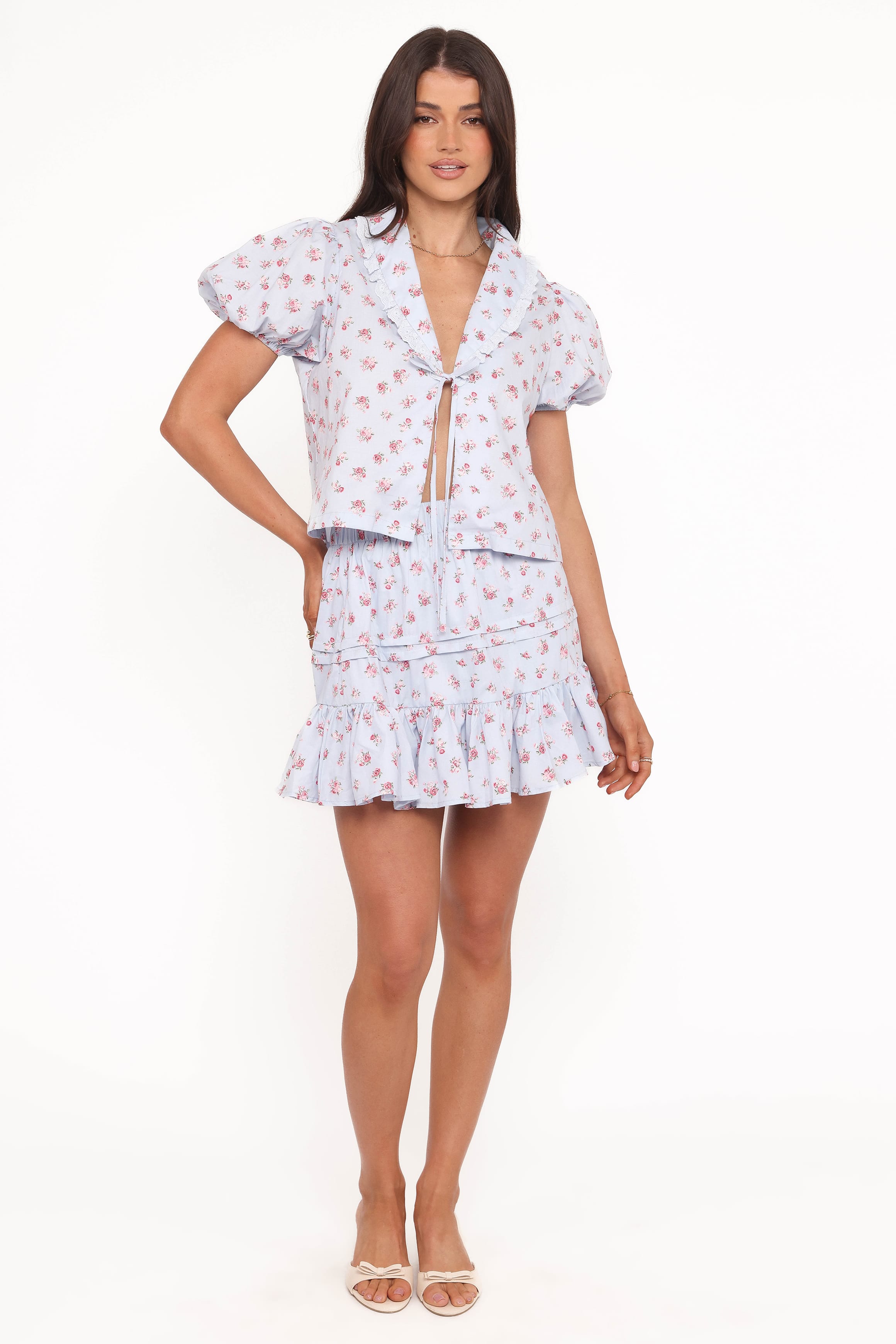 SETS Courtney Skirt Set - Blue