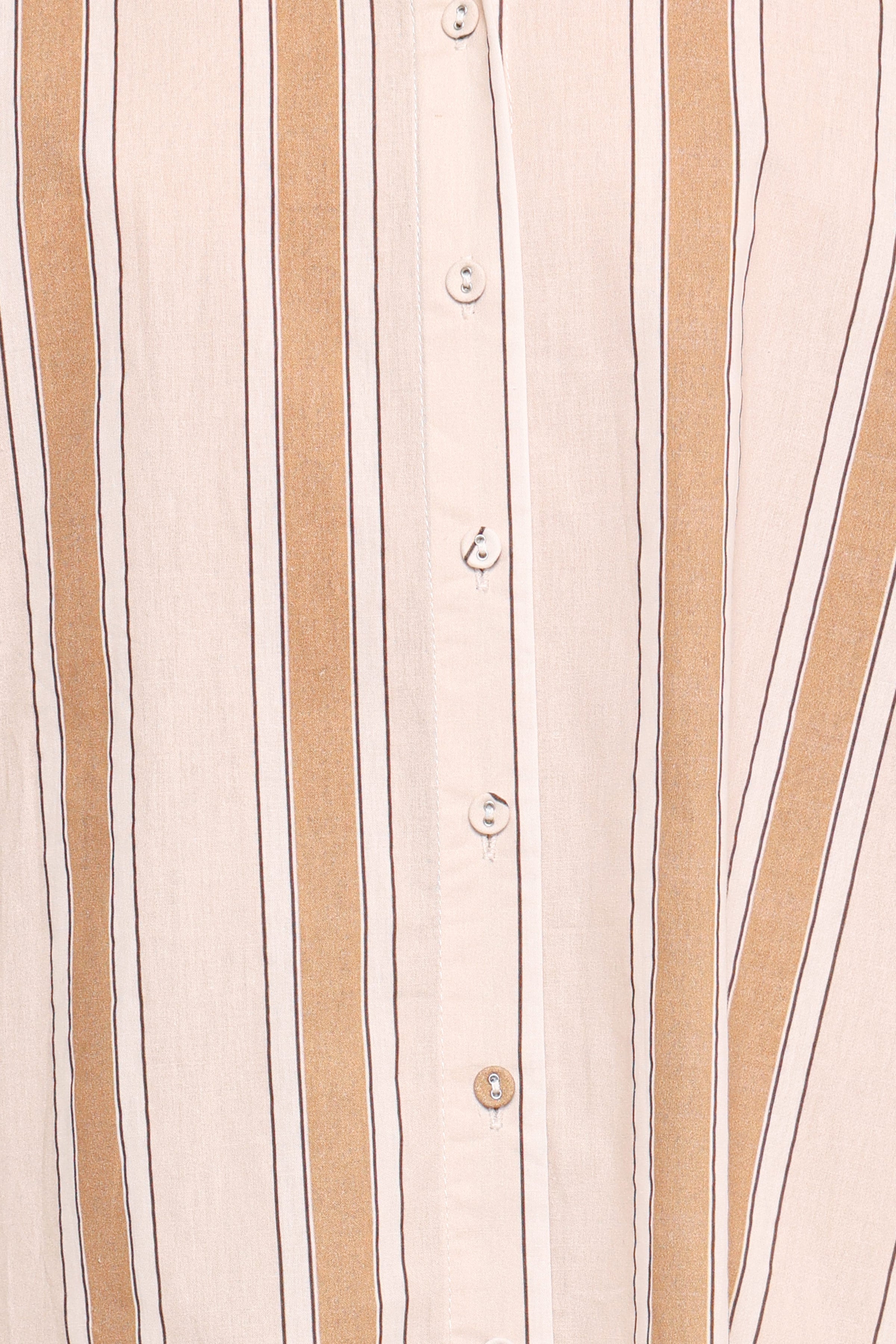 SETS Dean Long Sleeve Short Set - Beige Stripe