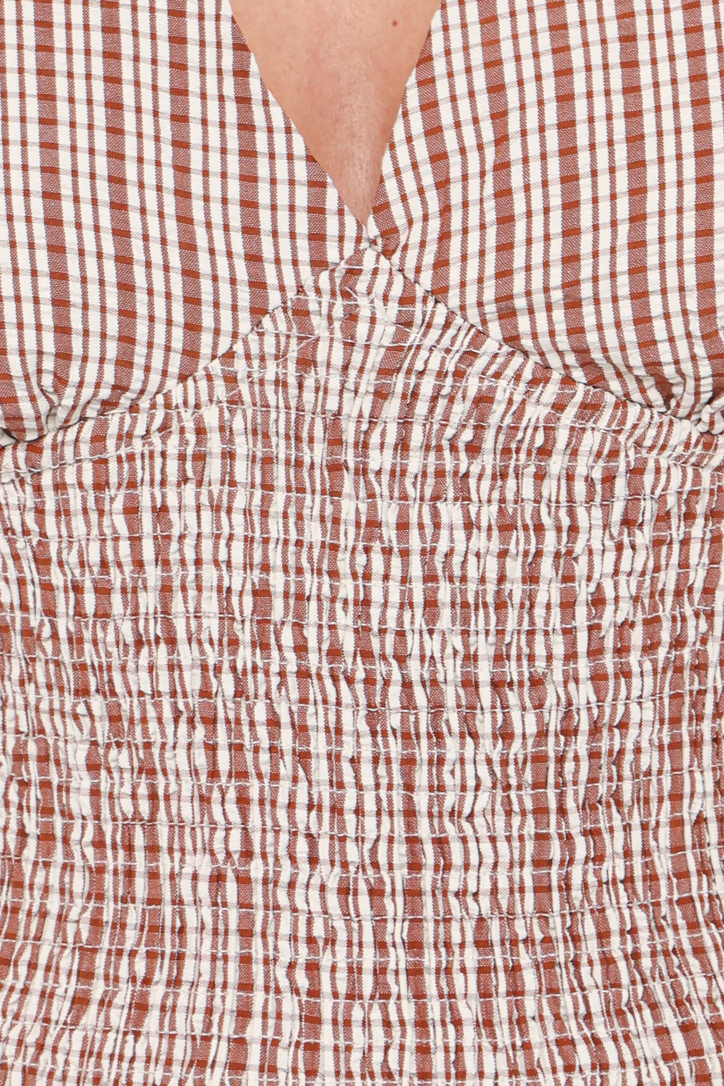 SETS Eirlys Tiered Skirt Set - Brown White
