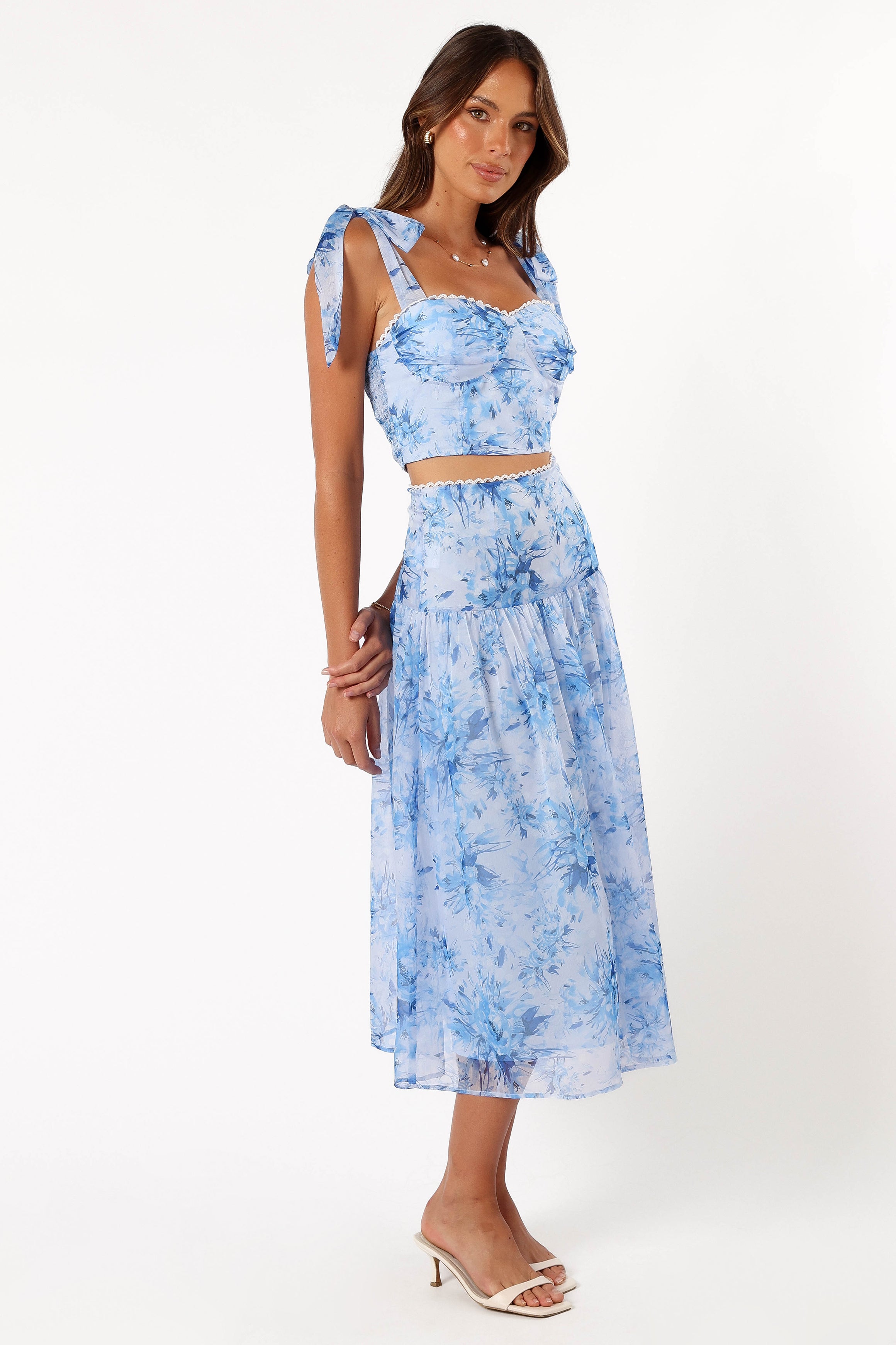 SETS @Elle Two Piece Set - Blue Floral