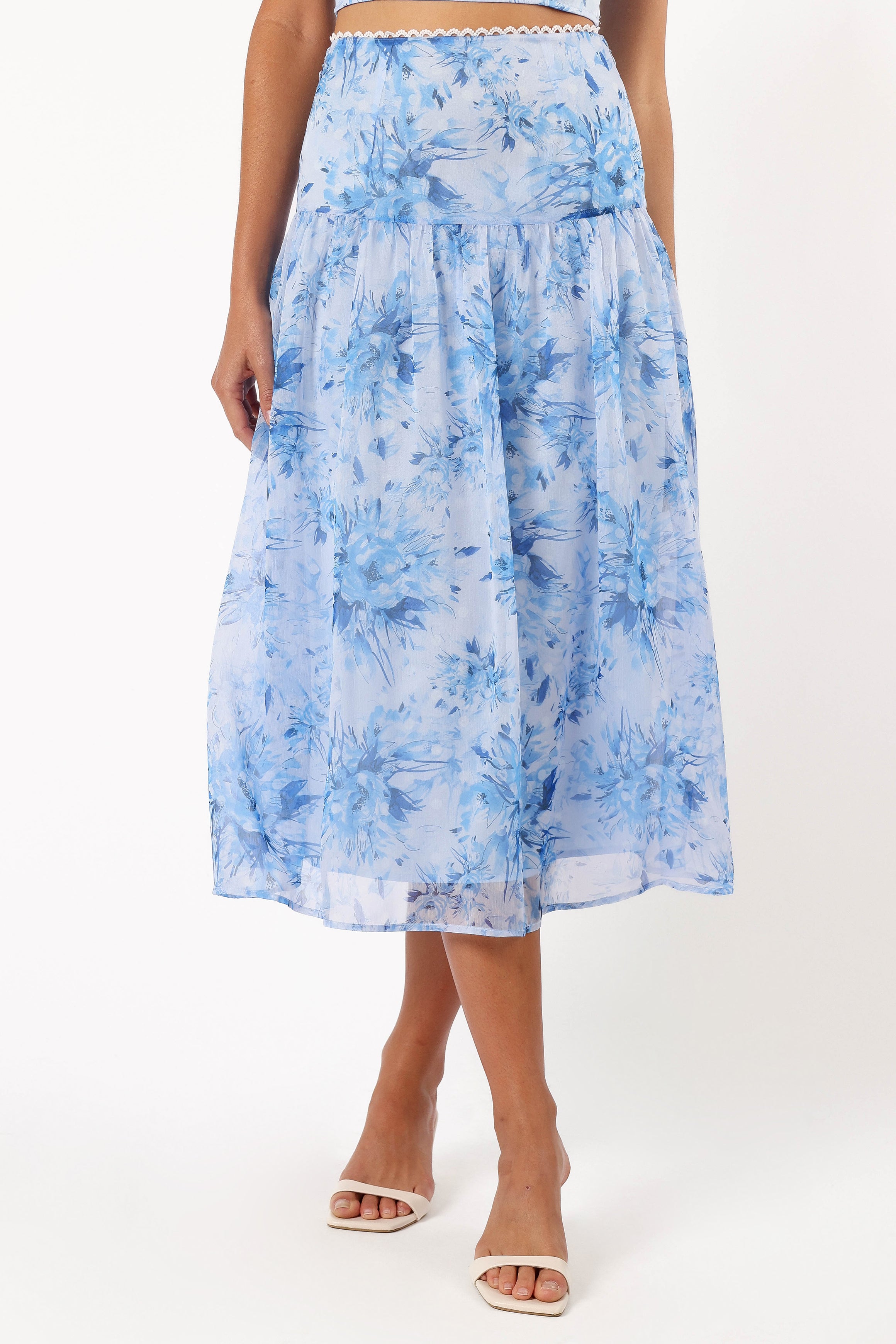 SETS @Elle Two Piece Set - Blue Floral