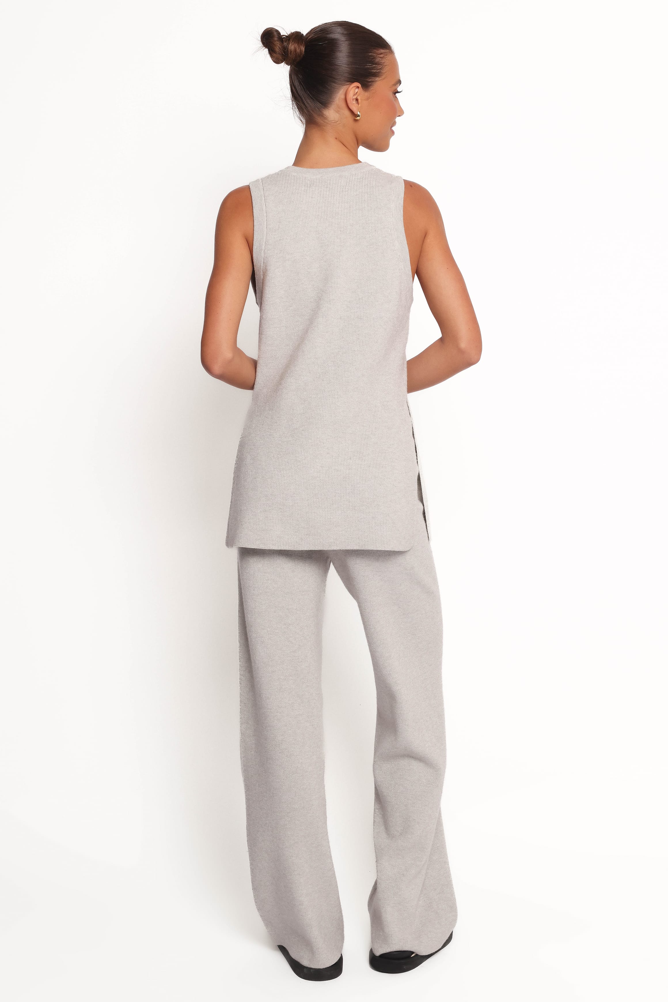 SETS Ellory Knitted Pant Set - Light Grey