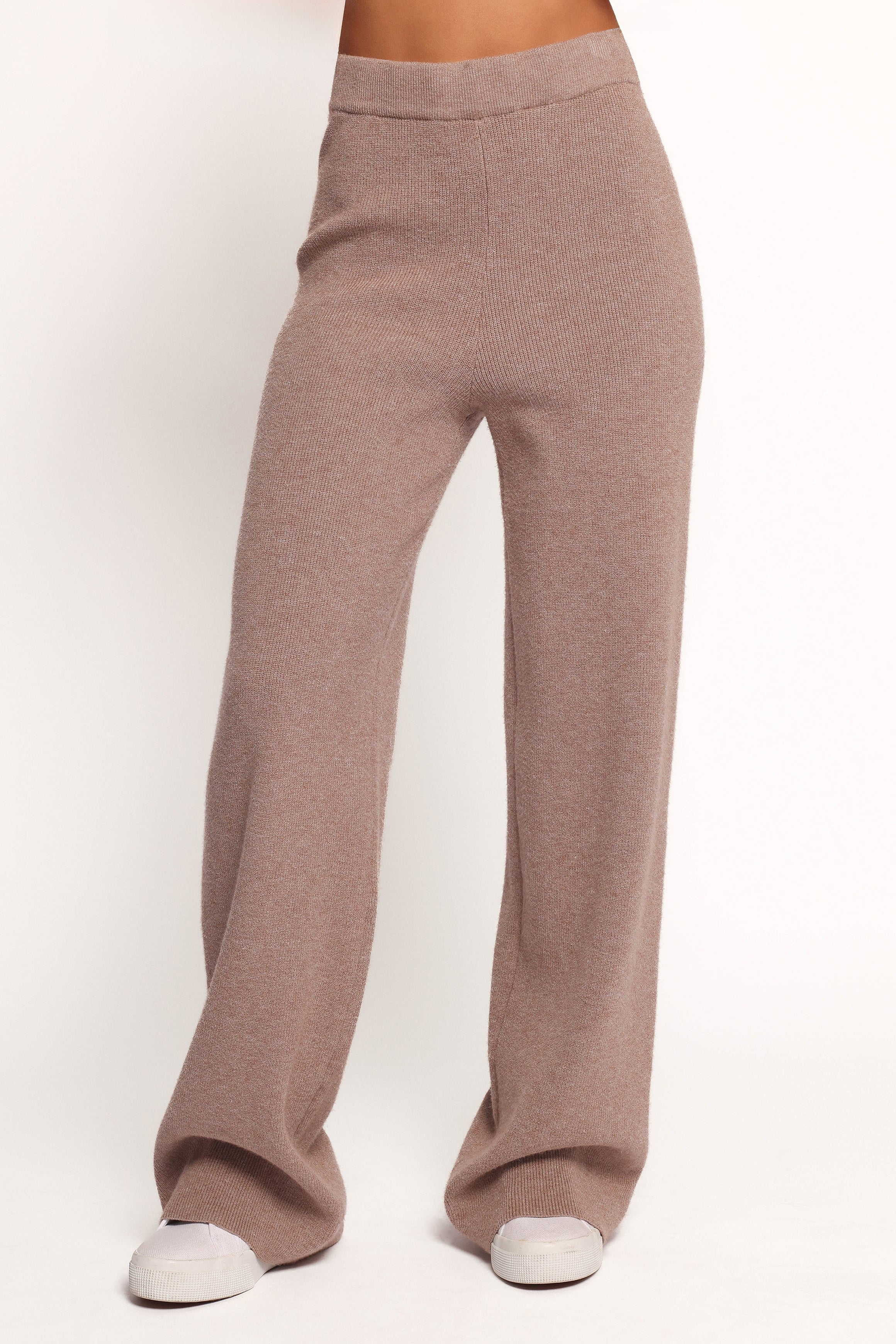 SETS Ellory Knitted Pant Set - Taupe Marle