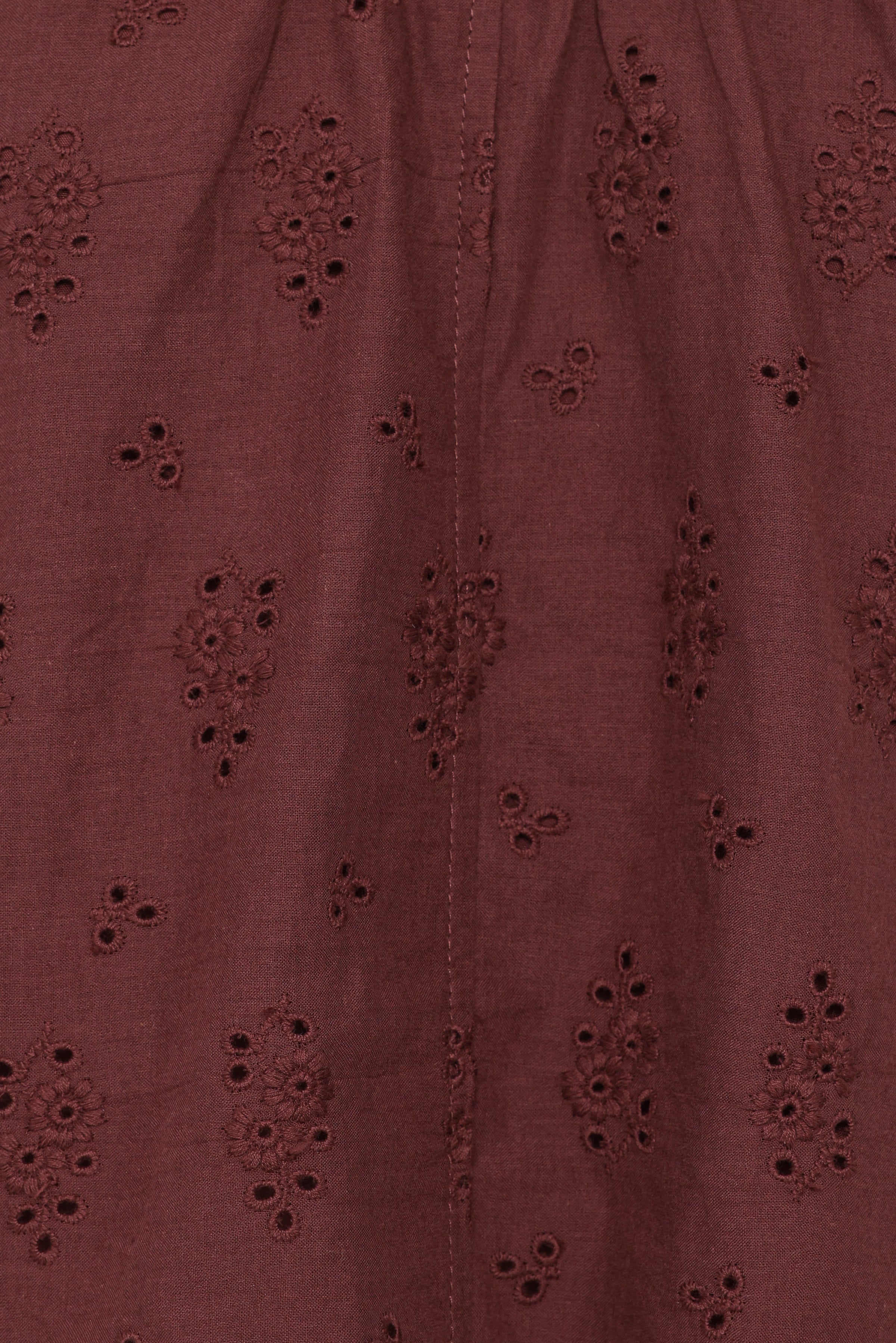 SETS Faela Short Set - Brown Broderie