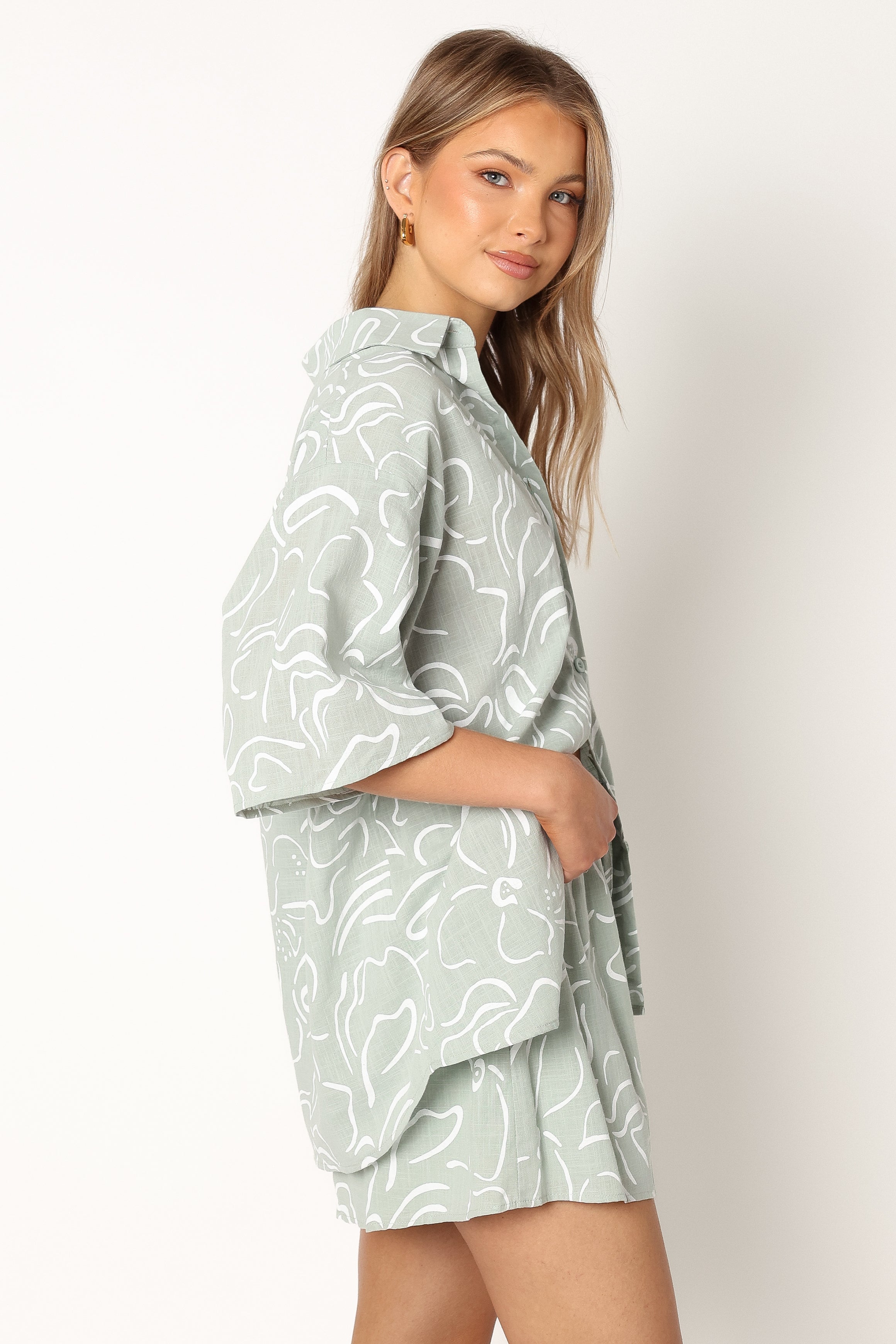 SETS @Fiorelli Short Set - Sage