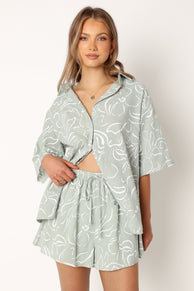 SETS @Fiorelli Short Set - Sage