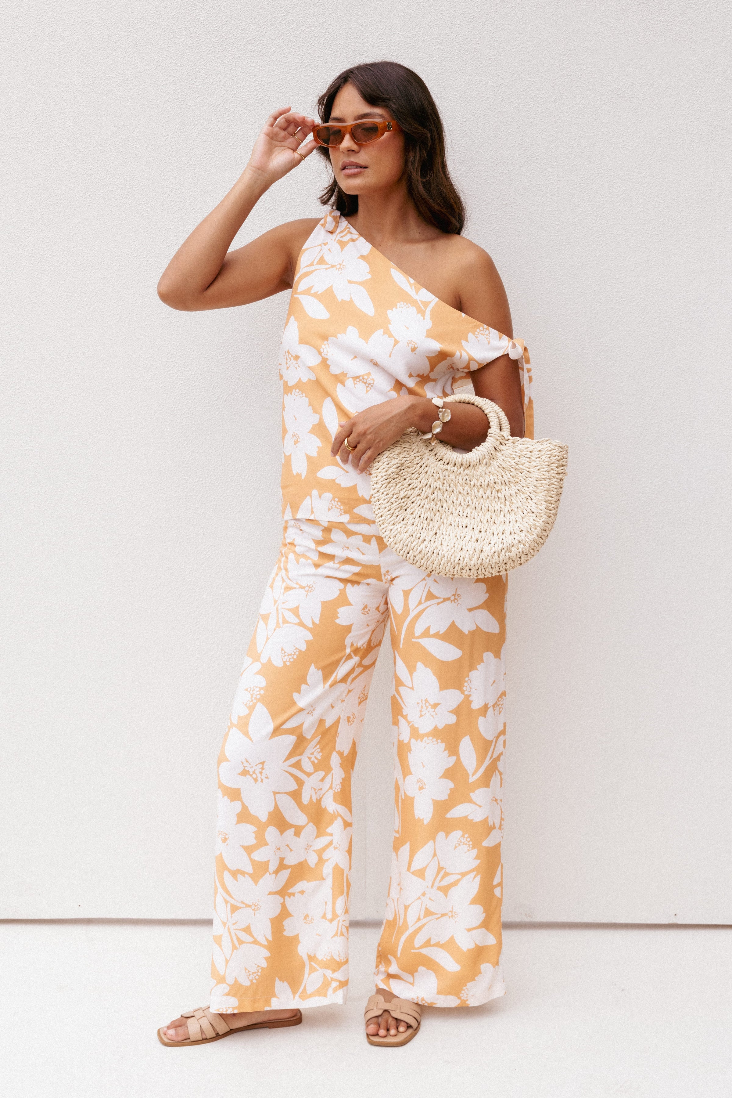 SETS Flynn Pant Set - Yellow Floral