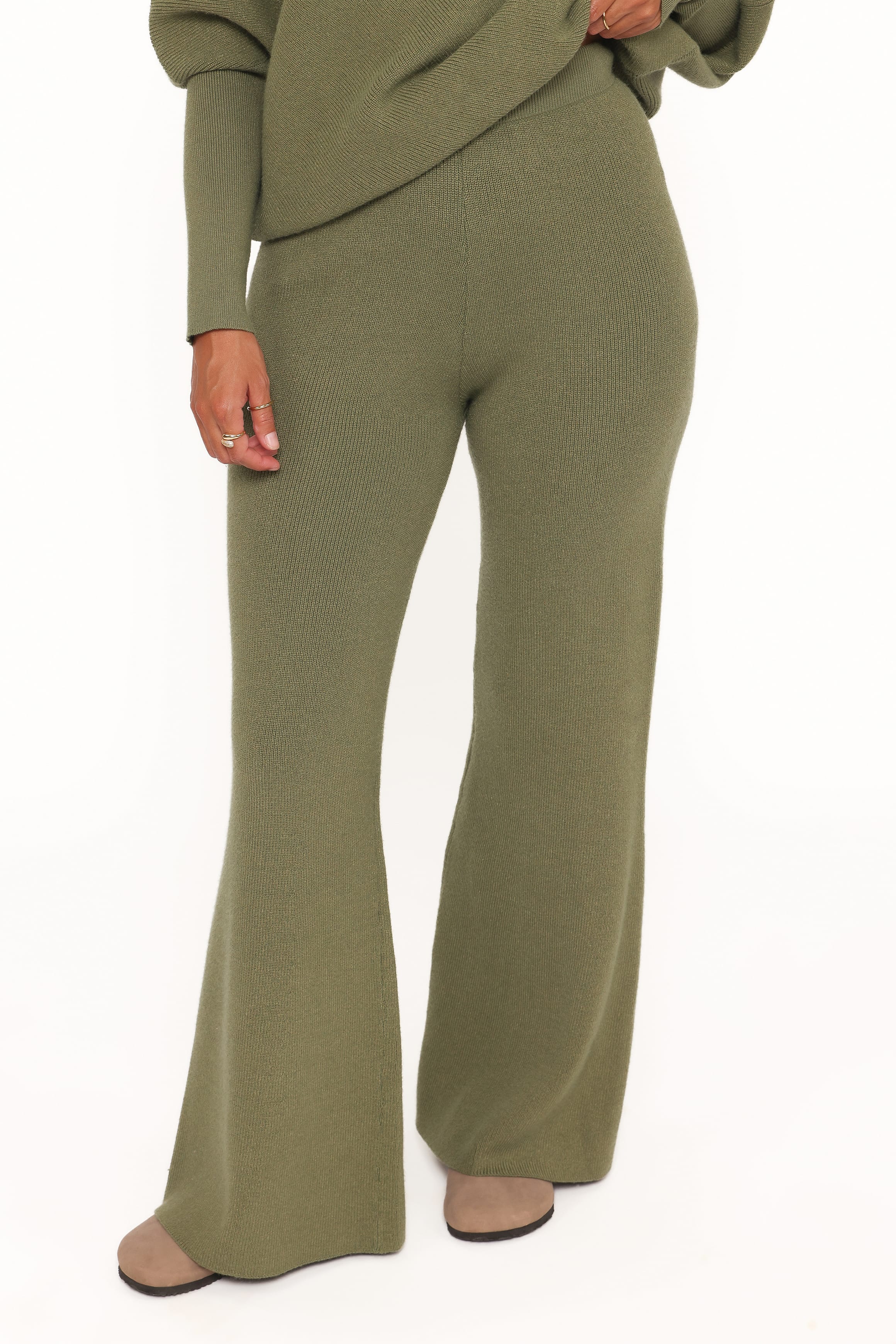 SETS Gennie Knitted Pant Set - Avocado