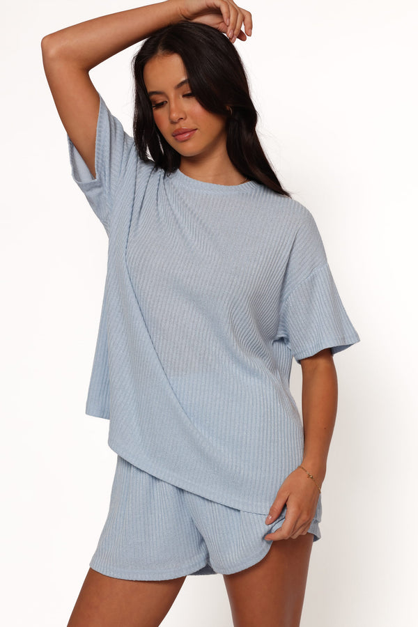 SETS Granger Knit Short Set - Blue