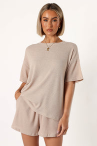 SETS Granger Knit Short Set - Tan