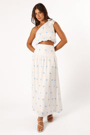 SETS @Greer Two Piece Set - White Blue