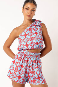 SETS @Gretel Short Set - Blue Red