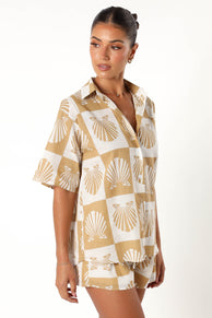 SETS @Harvey Short Set - Tan