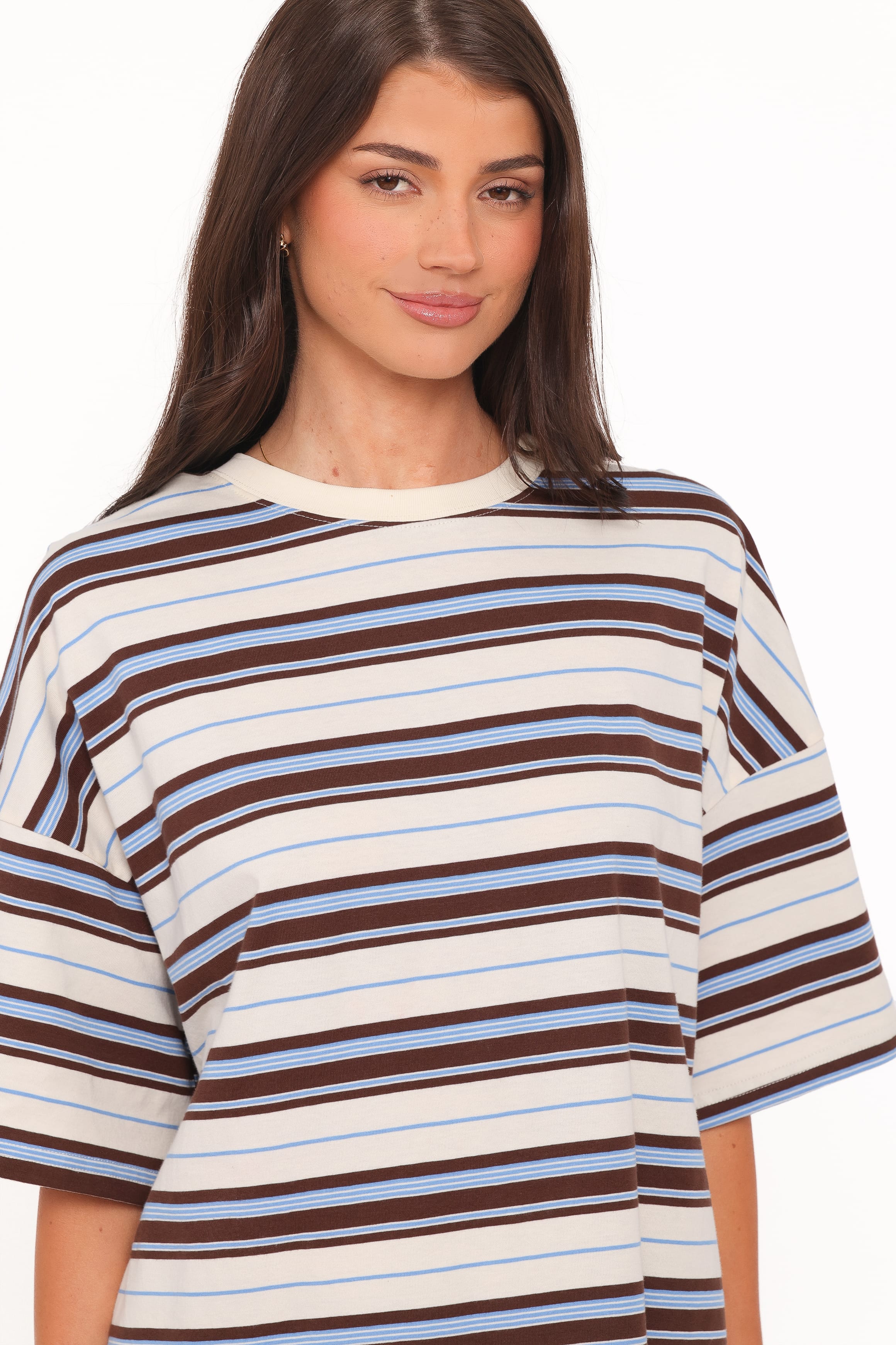 SETS Hellen Stripe Short Set - Brown Multi Stripe