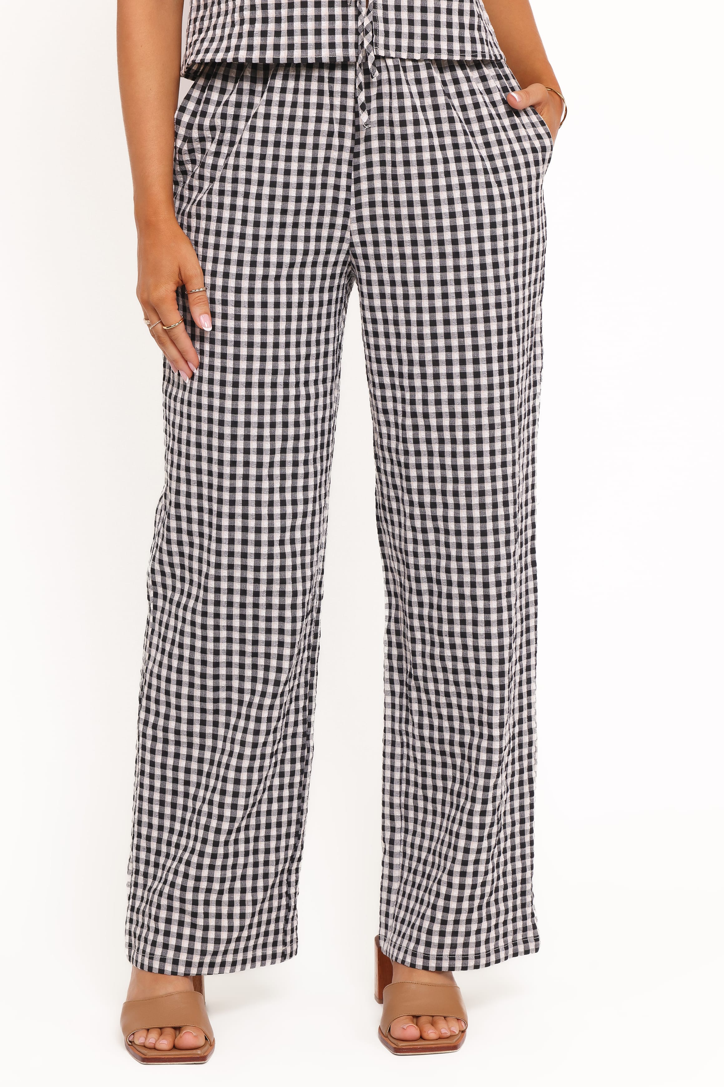 SETS Hilda Pant Set - Black Gingham
