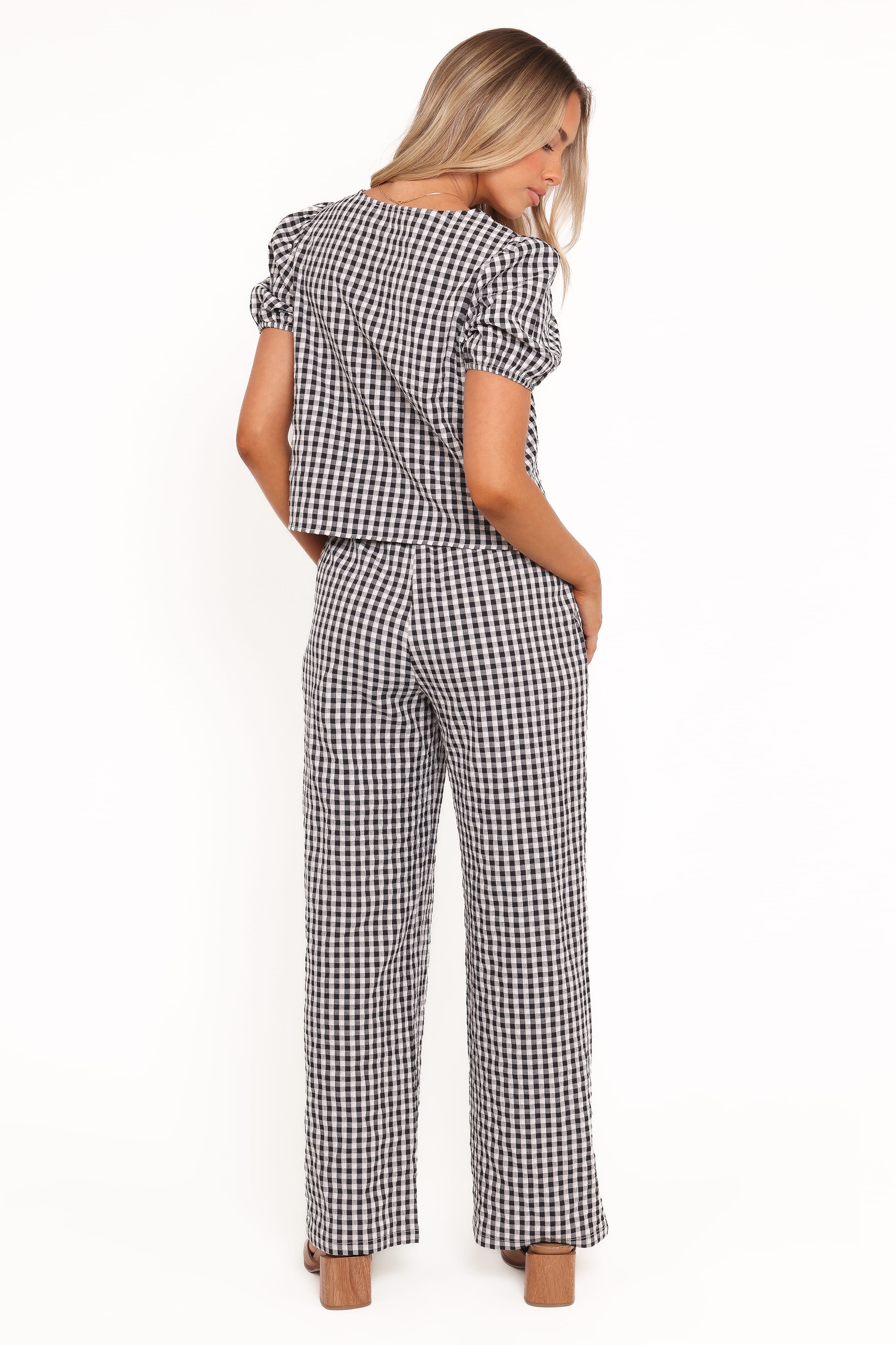 SETS Hilda Pant Set - Black Gingham