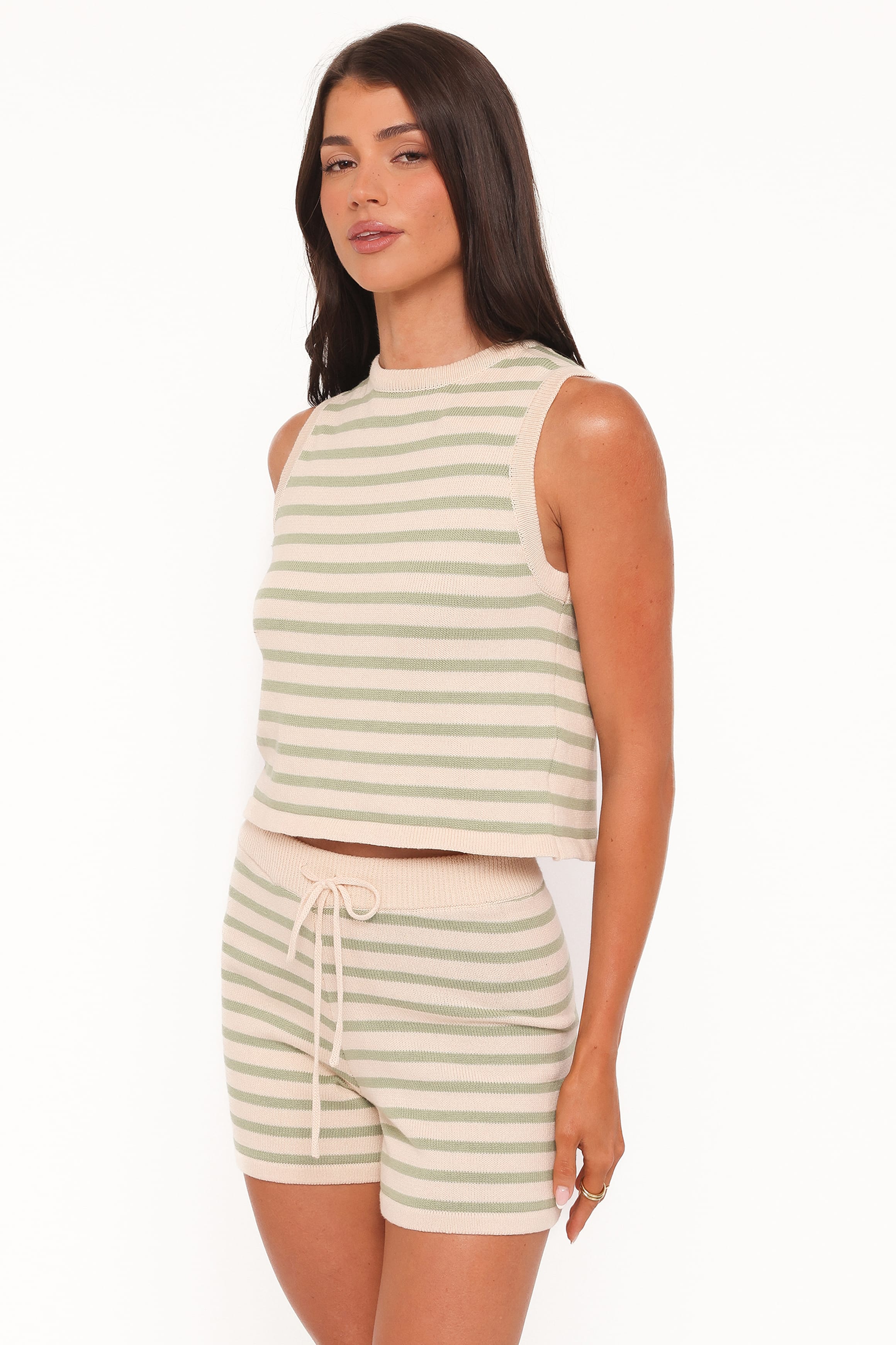 SETS Ilona Knit Set - Cream/Sage