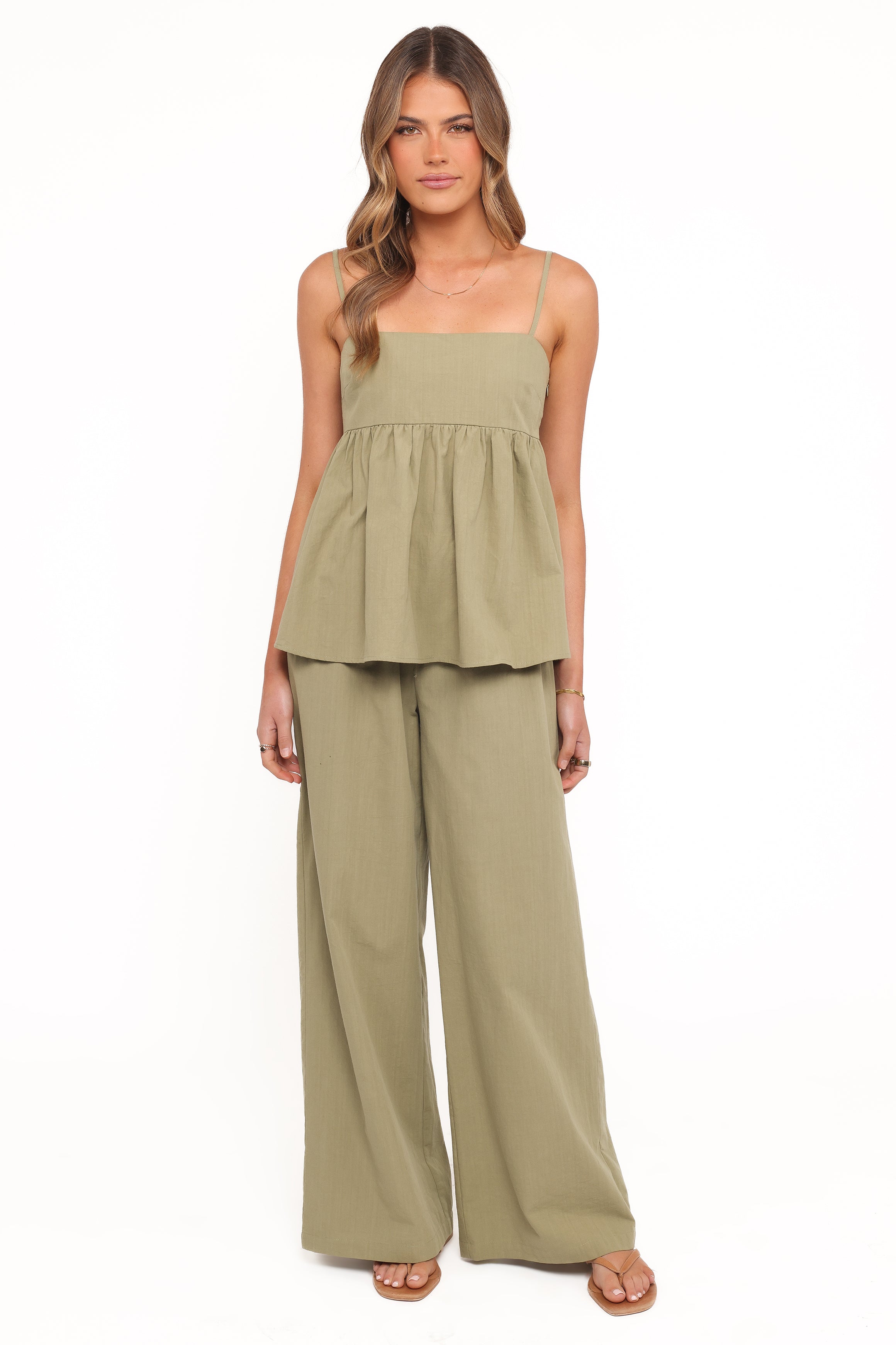 SETS Jessica Pant Set - Olive