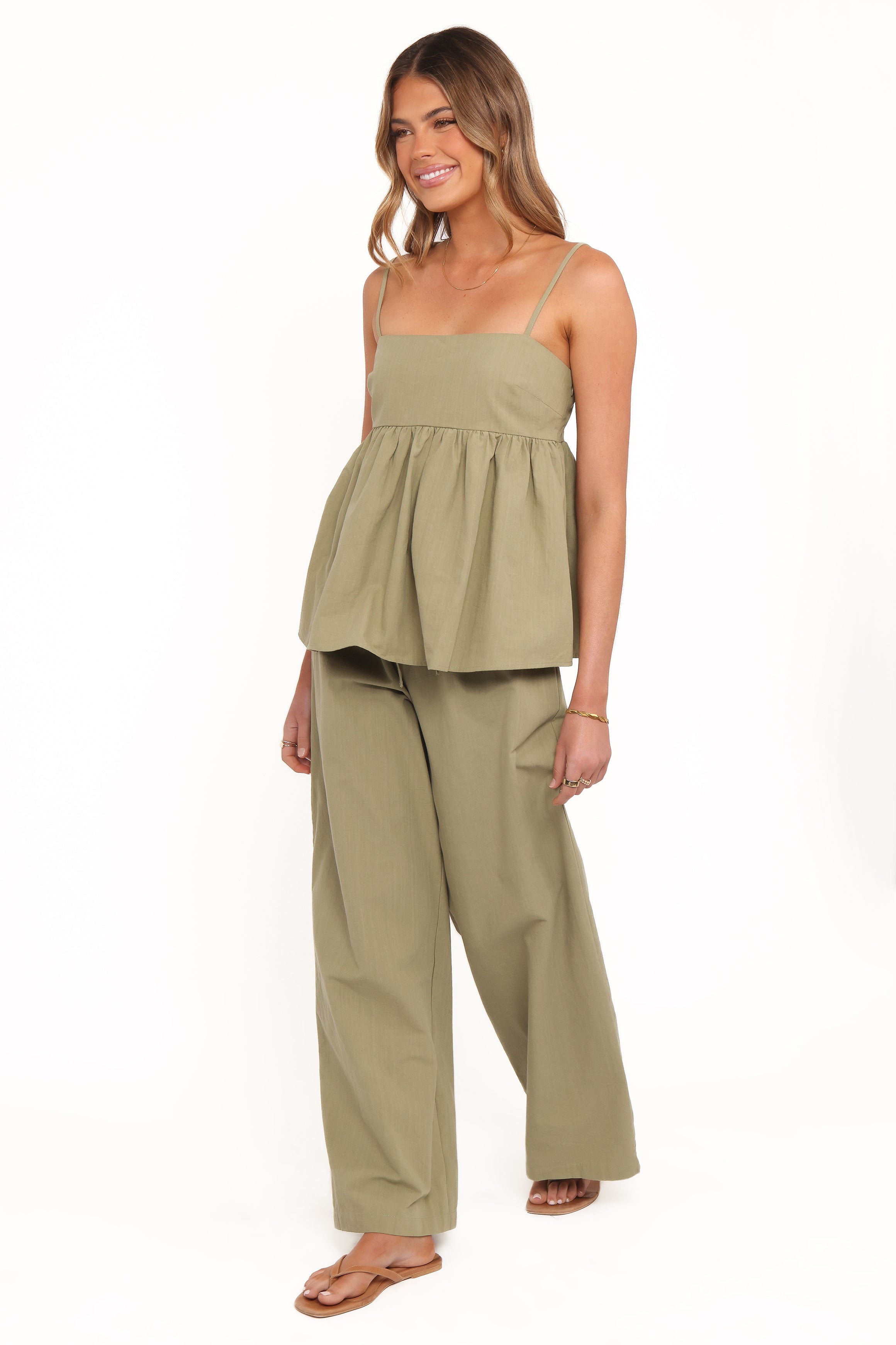 SETS Jessica Pant Set - Olive