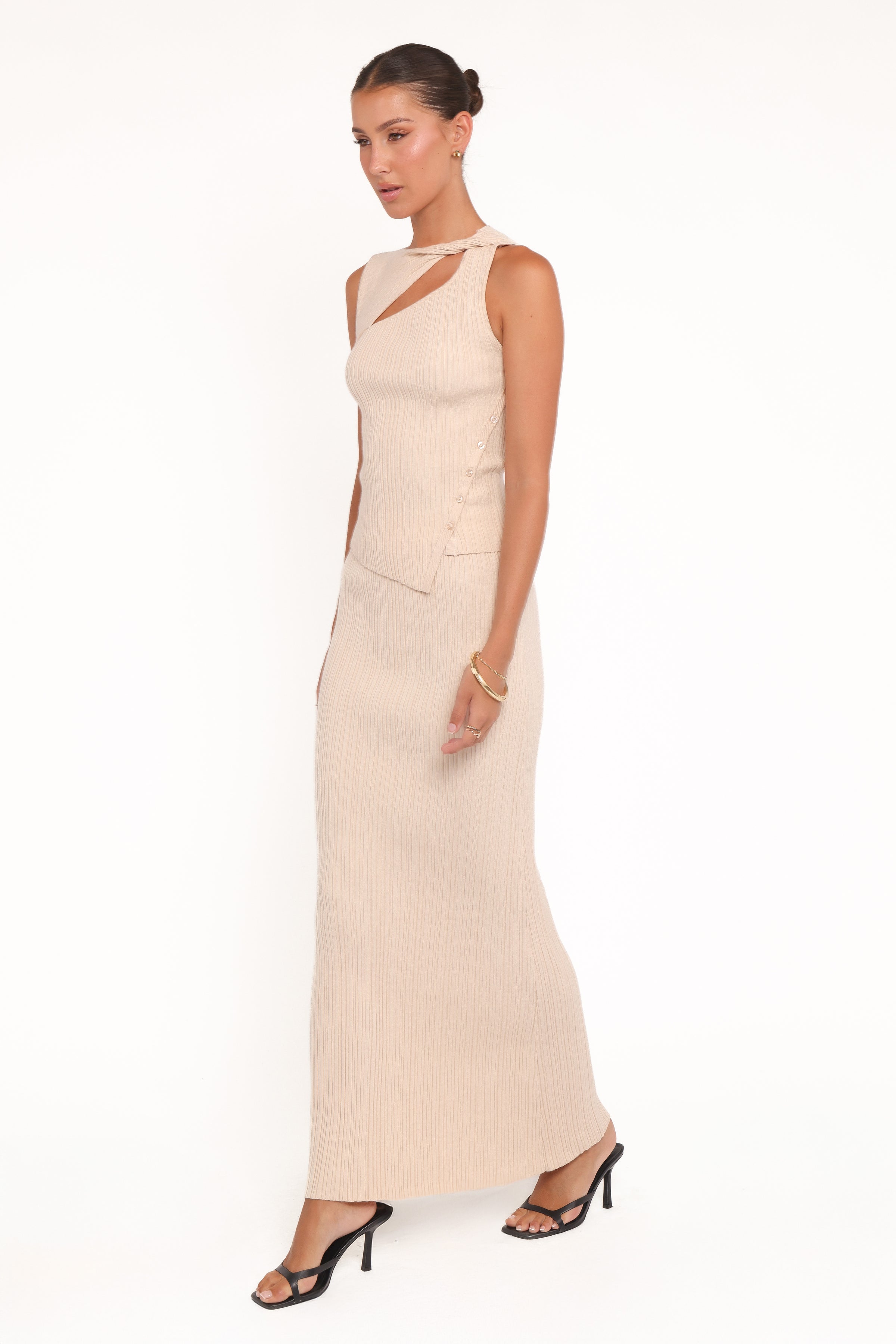 SETS Jessie Knit Skirt Set - Beige