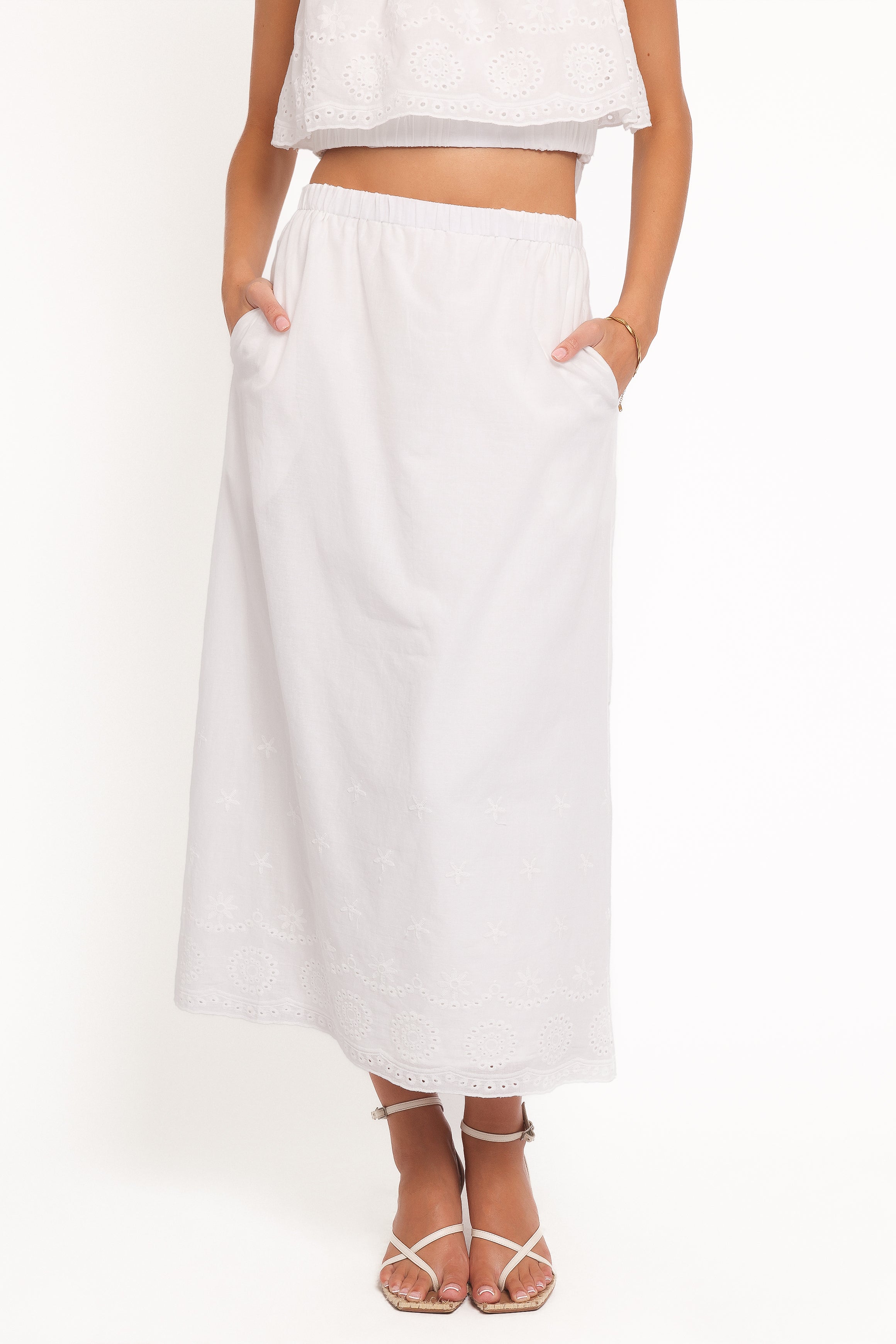 SETS Juliette Maxi Skirt Set - White
