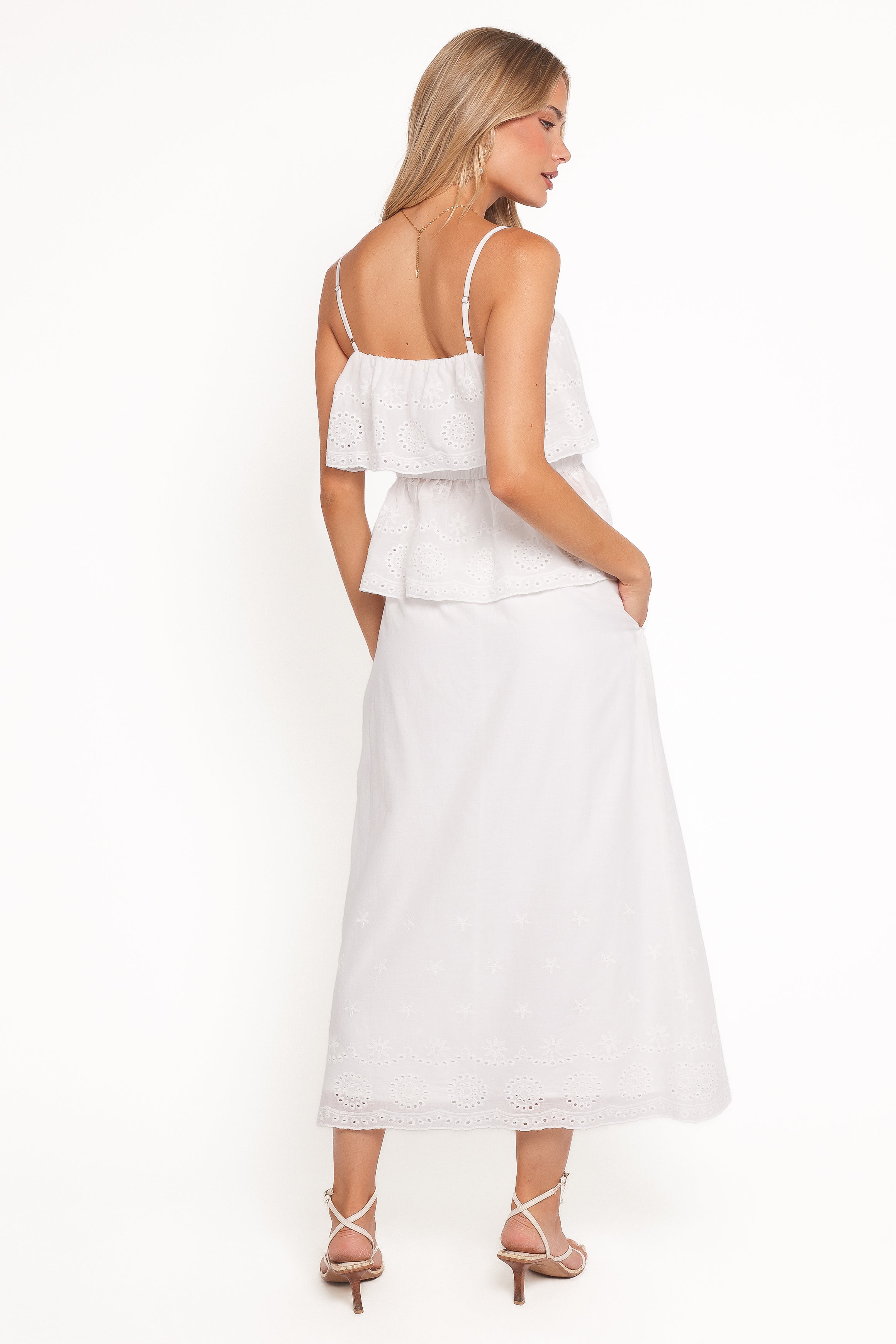 SETS Juliette Maxi Skirt Set - White