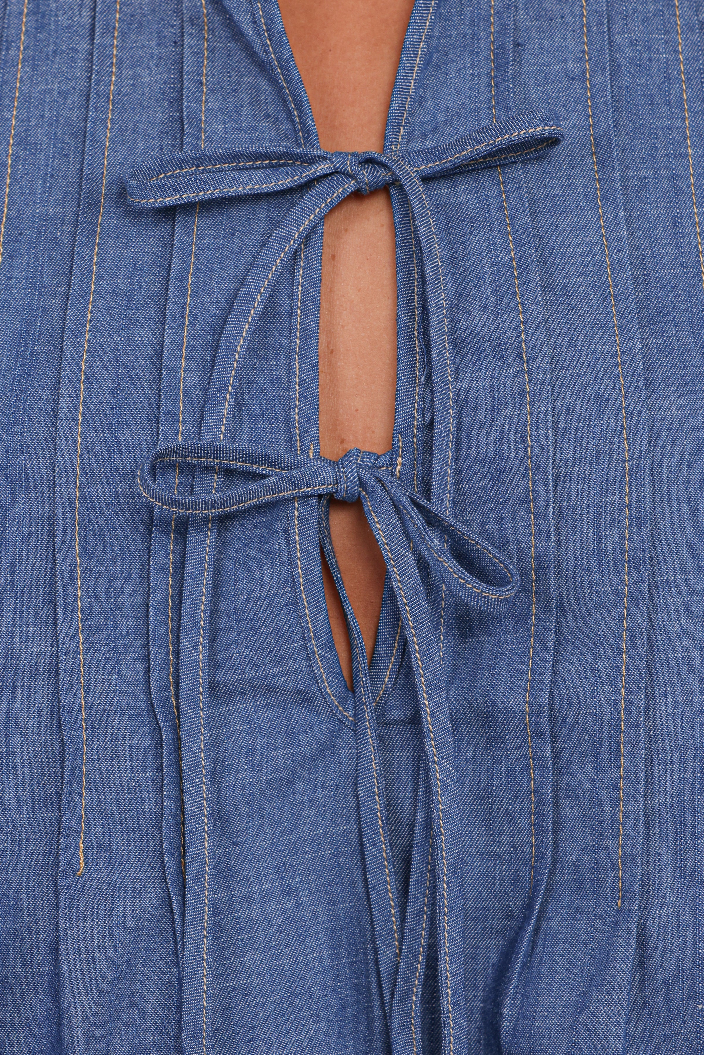 SETS Karla Denim Pant Set - Dark Blue