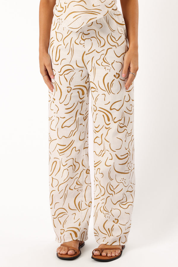 SETS @Keelie Pant Set - White Beige