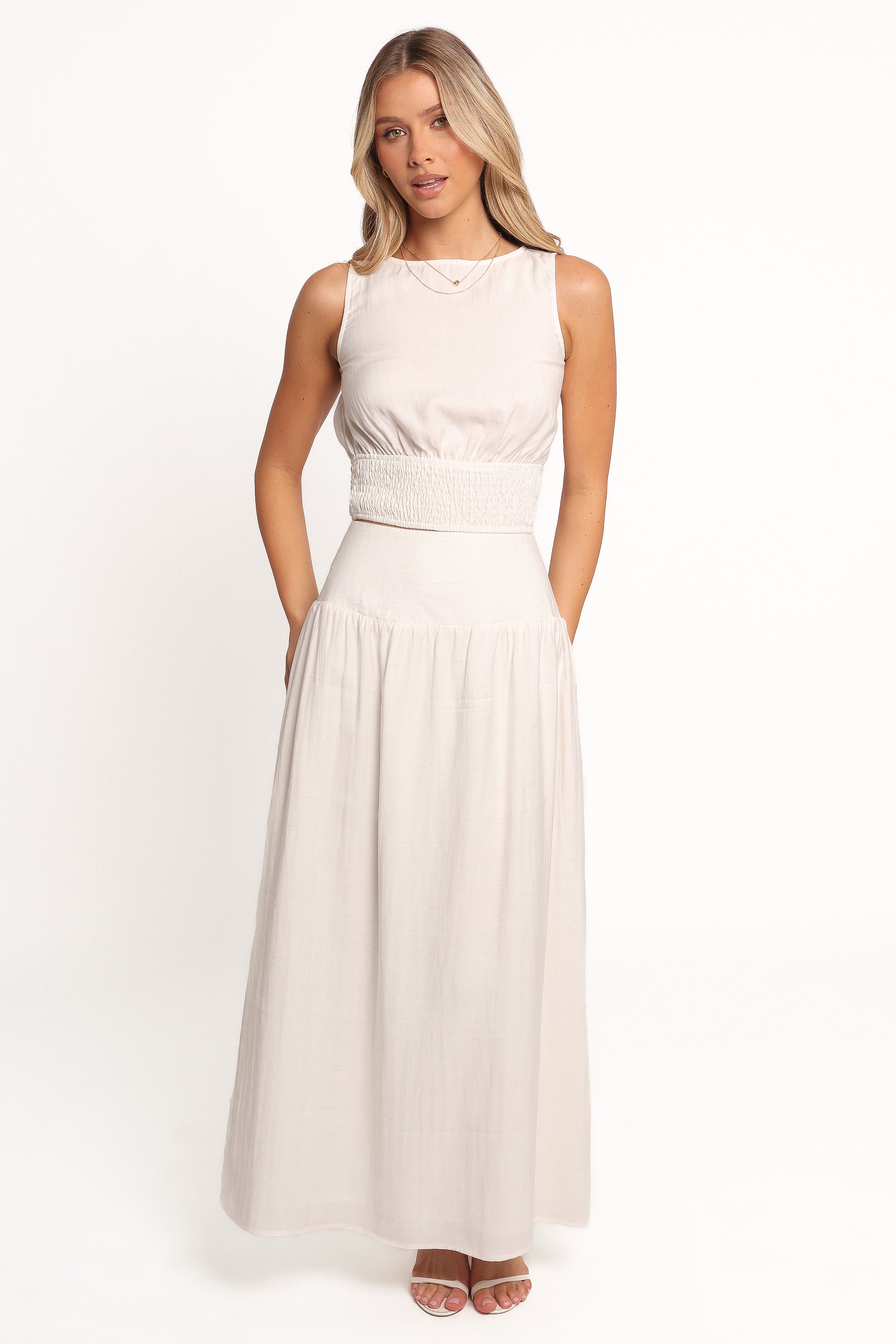 SETS Kerri Skirt Set - White