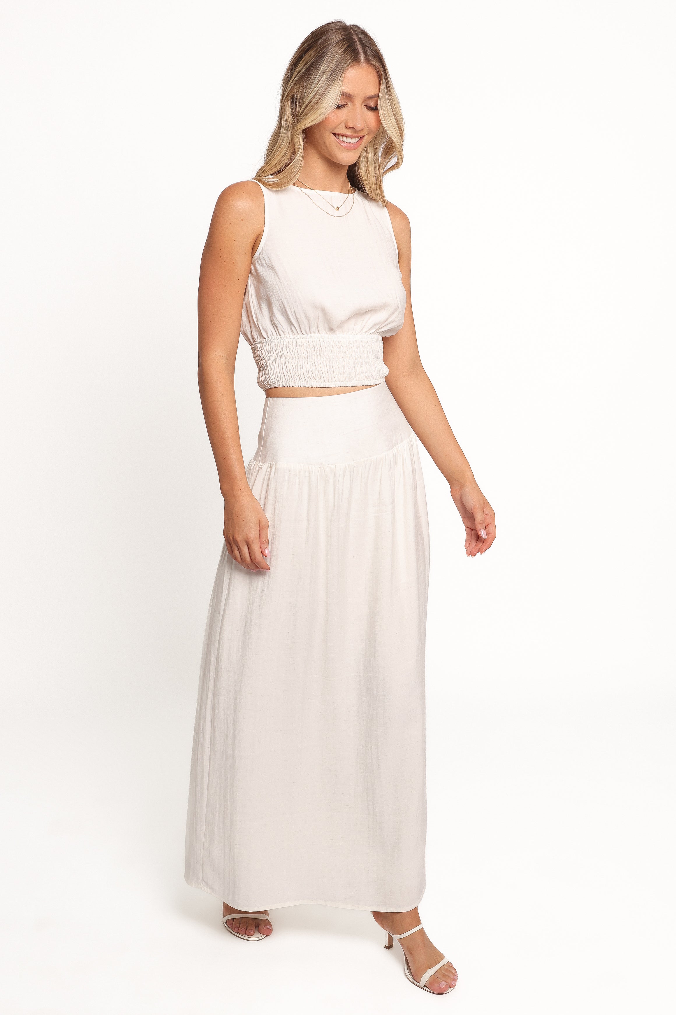 SETS Kerri Skirt Set - White