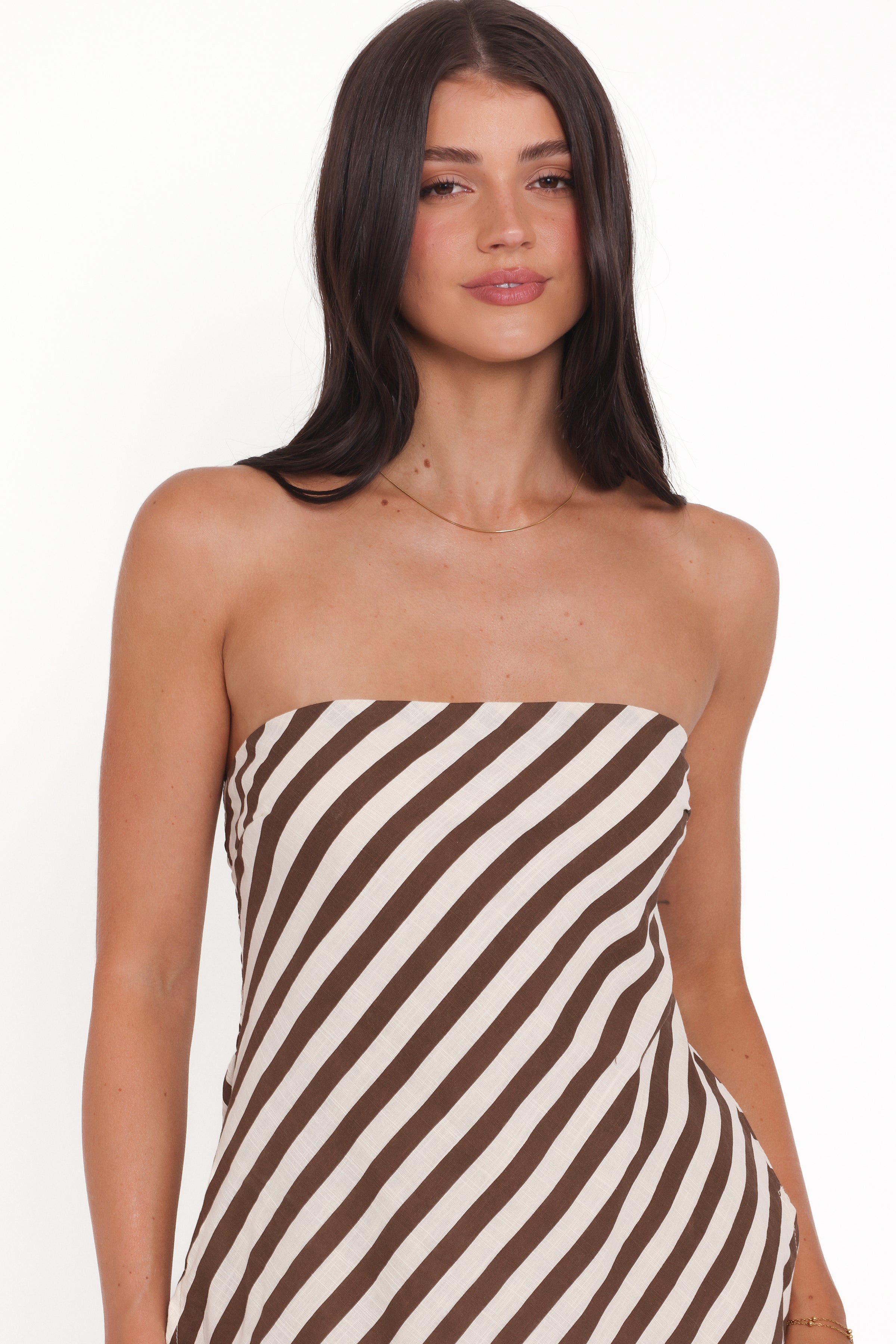 SETS Kim Pant Set - Brown Stripe