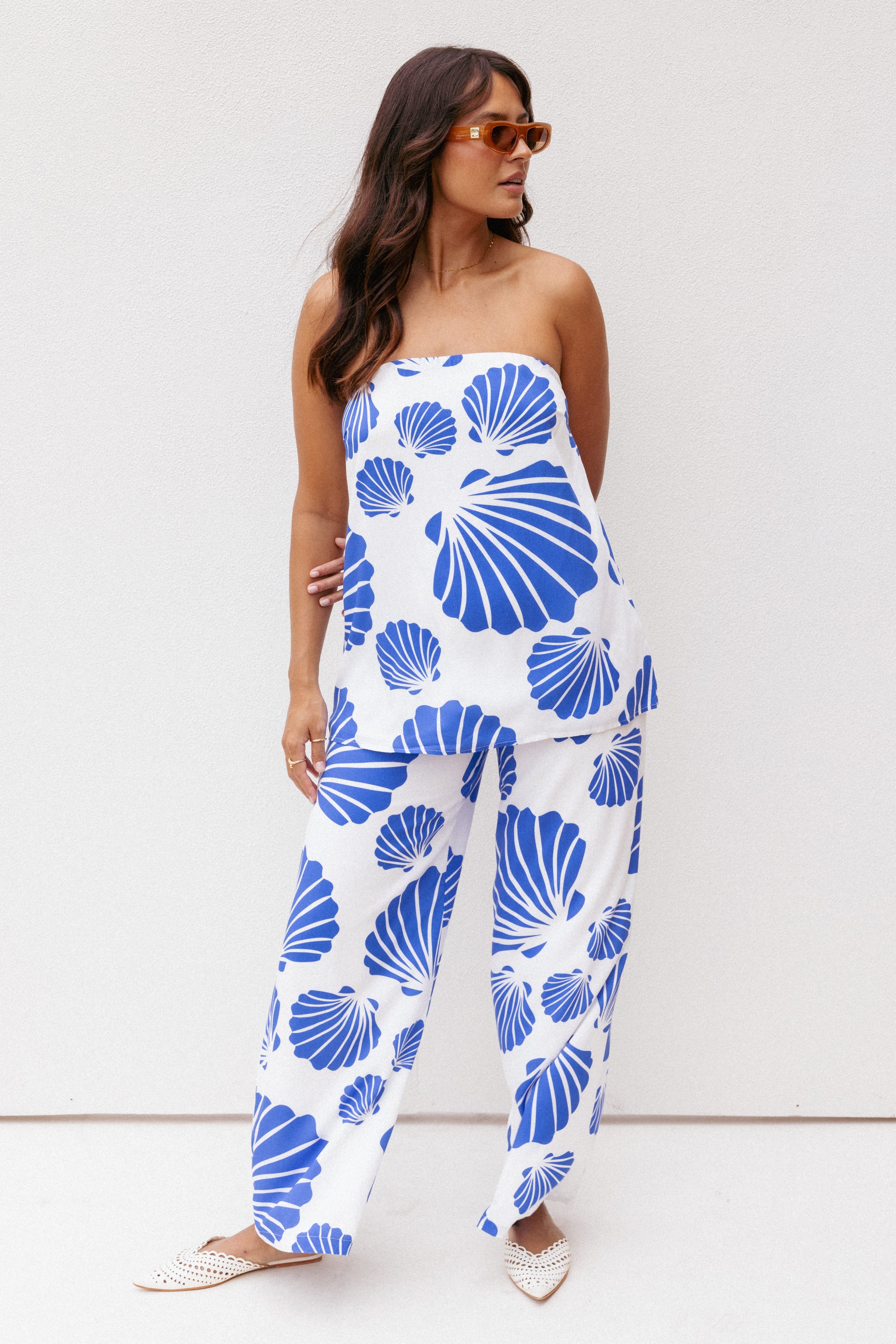 SETS Kristy Pant Set - Blue Shell