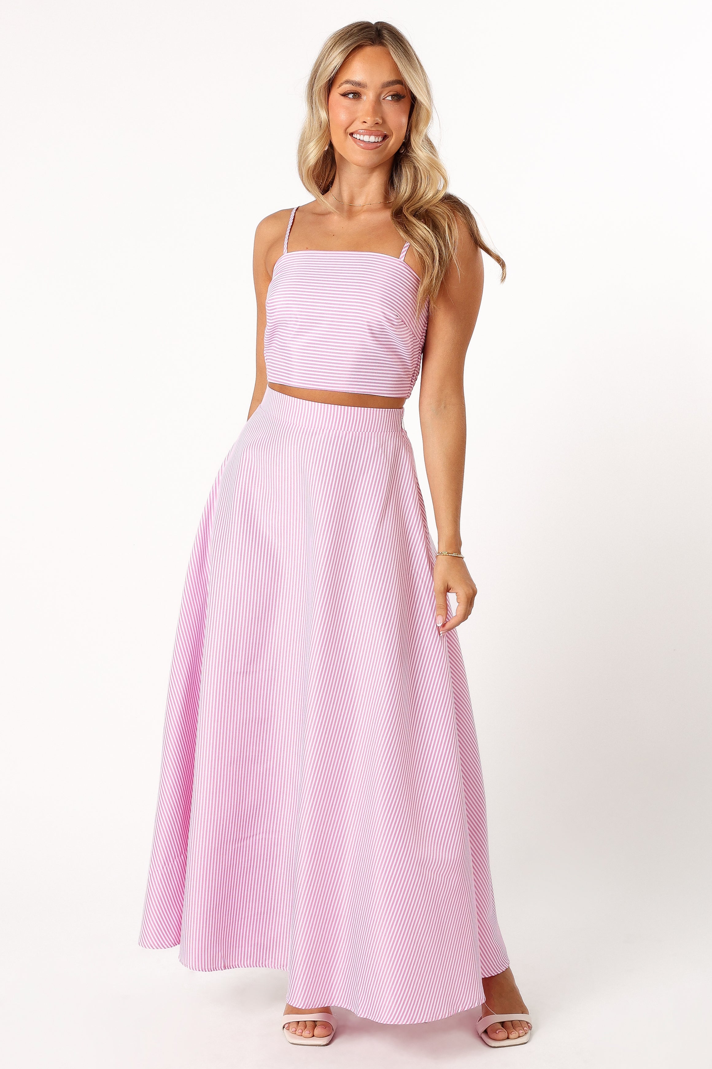 SETS @Lala Two Piece Set - Pink Stripe