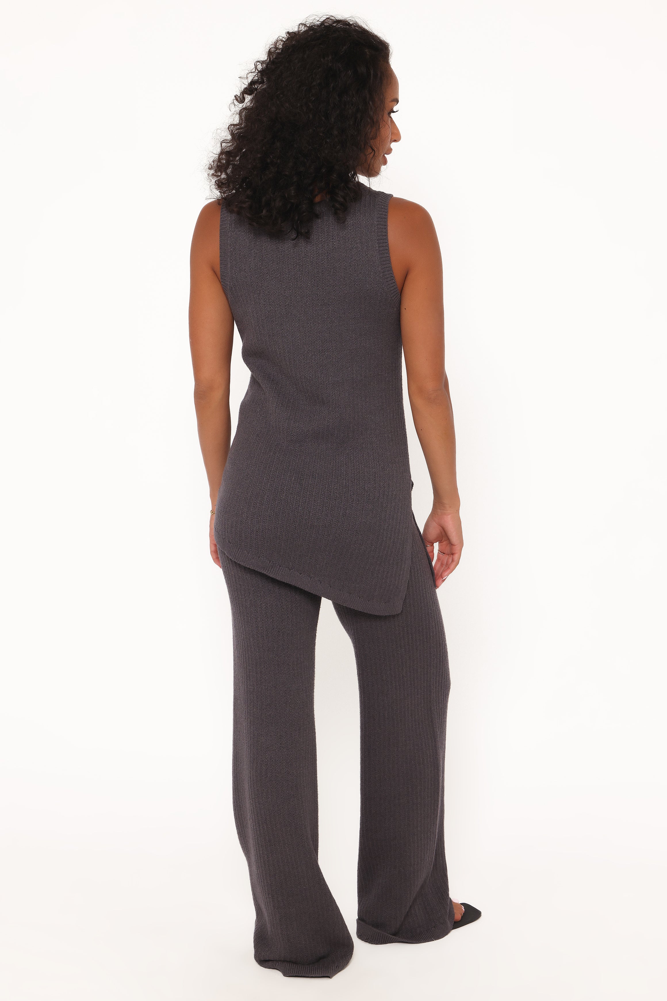 SETS Leticia Knitted Pant Set - Grey