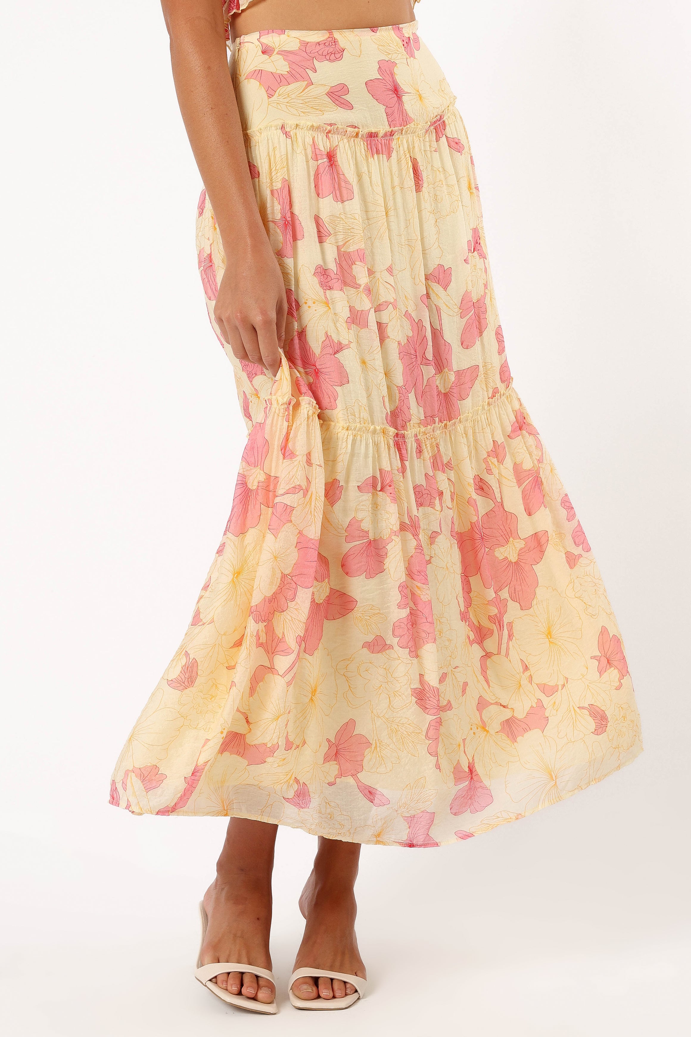 SETS @Lily Two Piece Set - Yellow Pink