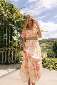 SETS Lily Two Piece Set - Yellow Pink