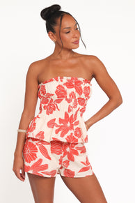 SETS Luna Short Set - Red Floral