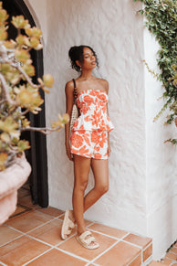 SETS Luna Short Set - Red Floral