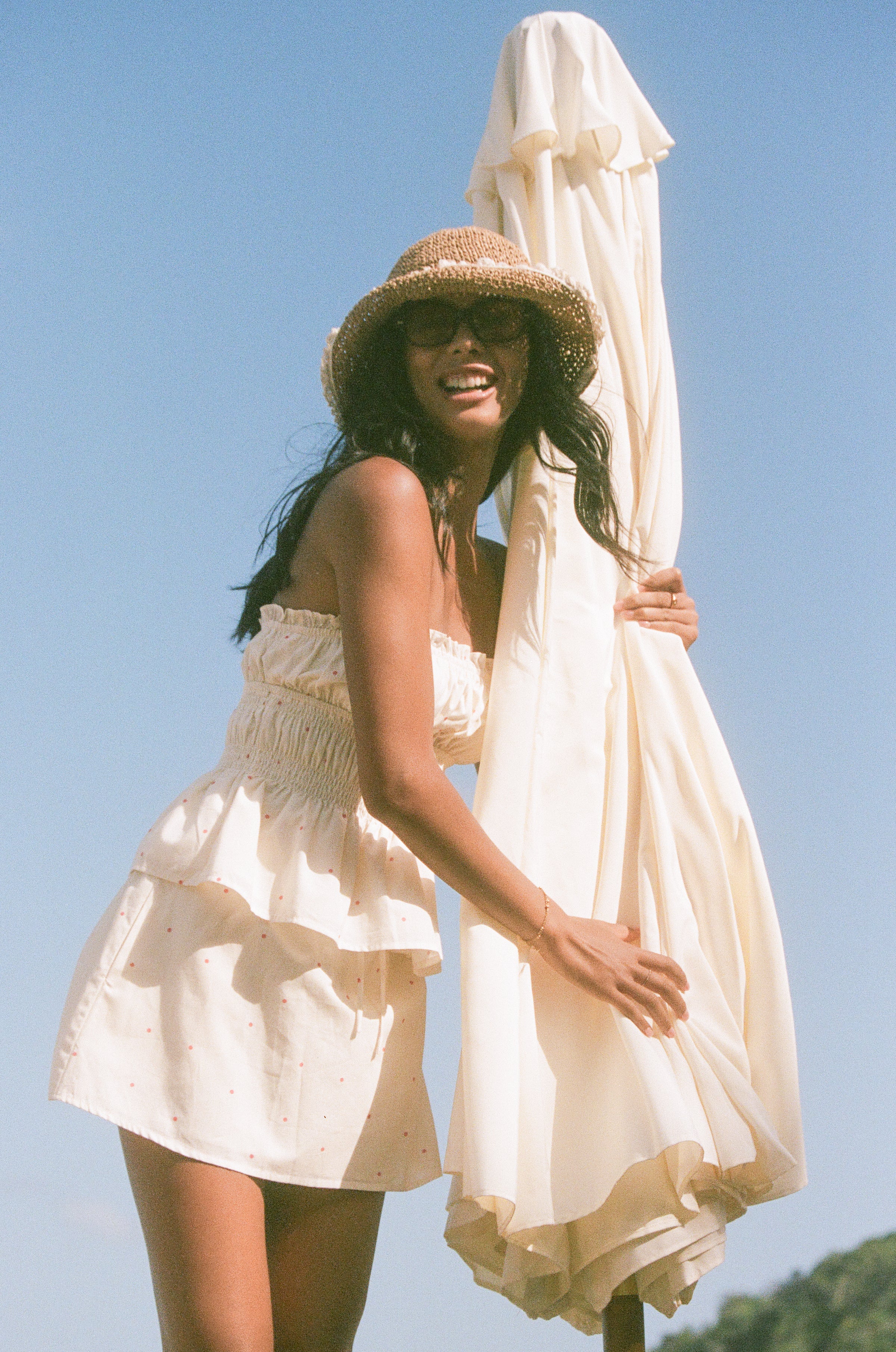 SETS Luna Skirt Set - Red Polka Dot