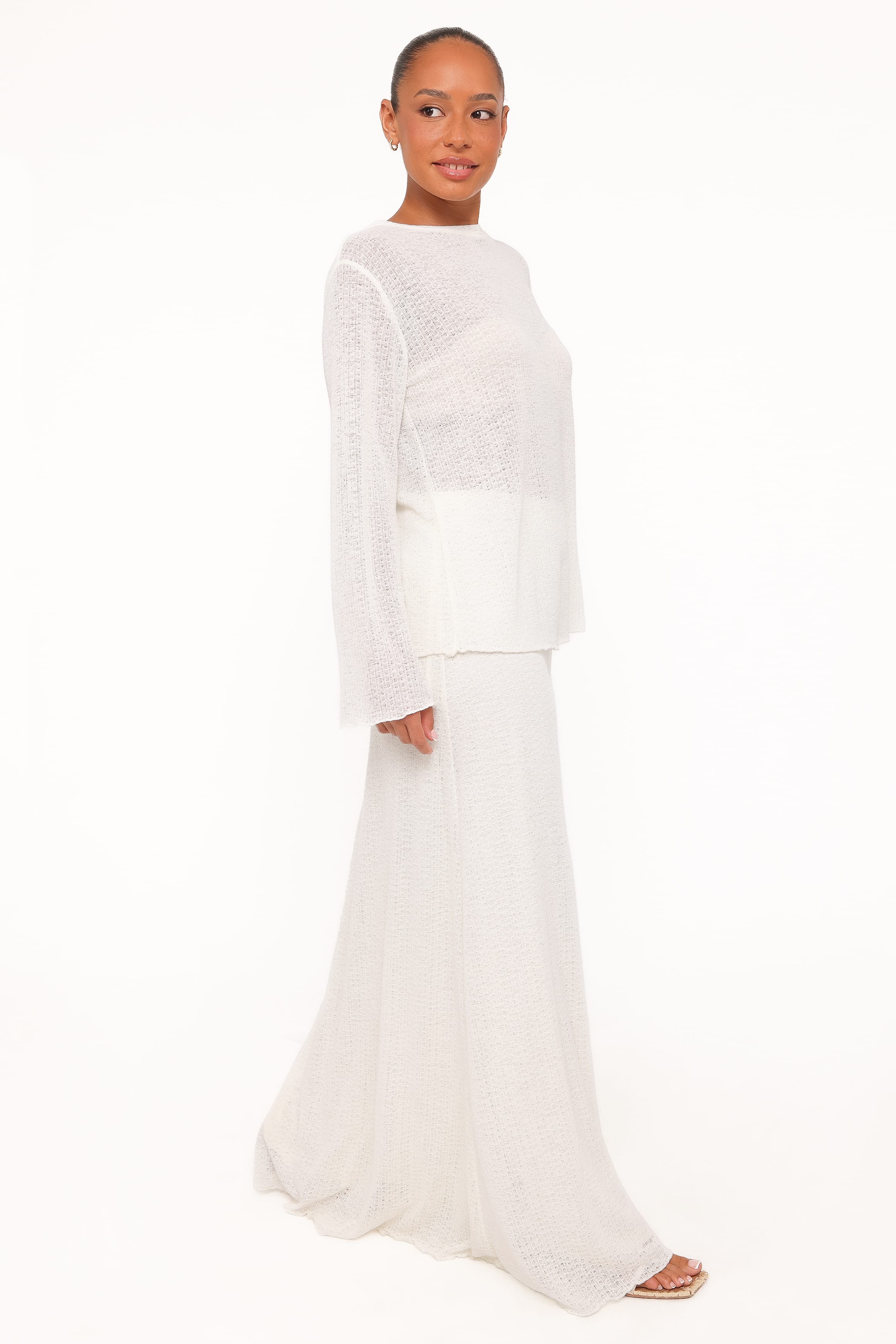 SETS Lune Knit Skirt Set - Cream