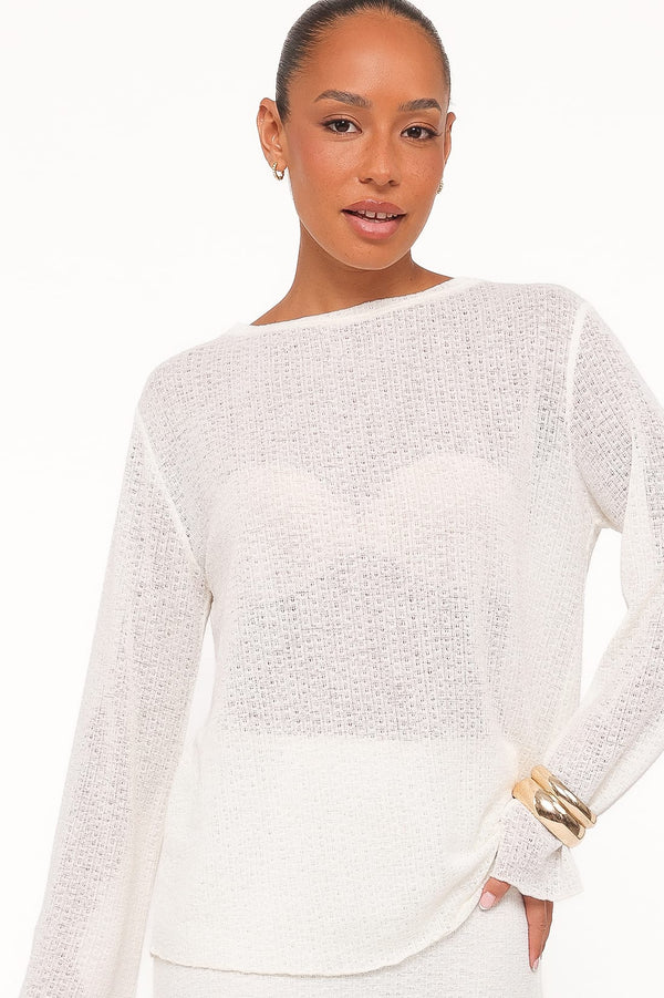 SETS Lune Knit Skirt Set - Cream