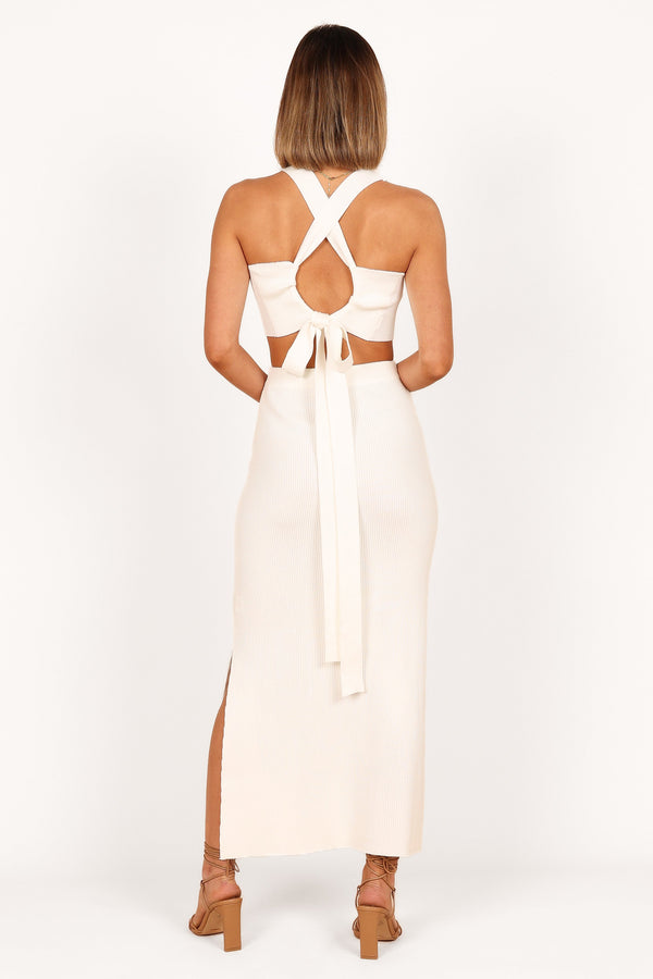 SETS Maia Rib Knit Two Piece Set - White