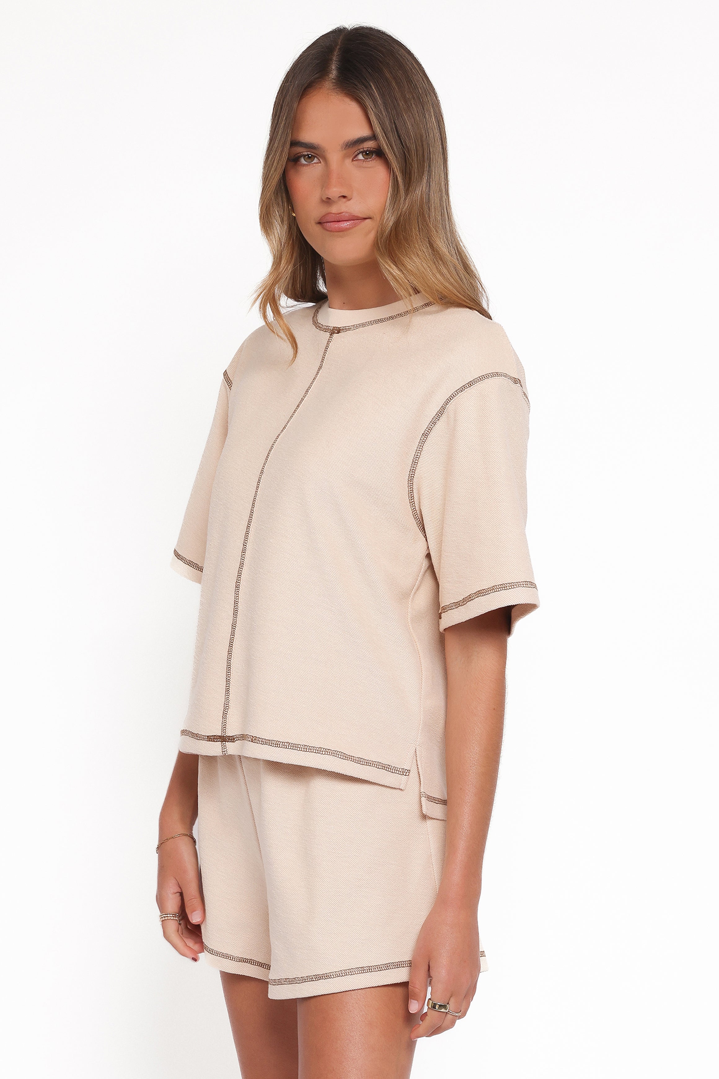 SETS Melody Knit Short Set - Oat