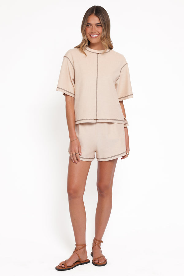SETS Melody Knit Short Set - Oat