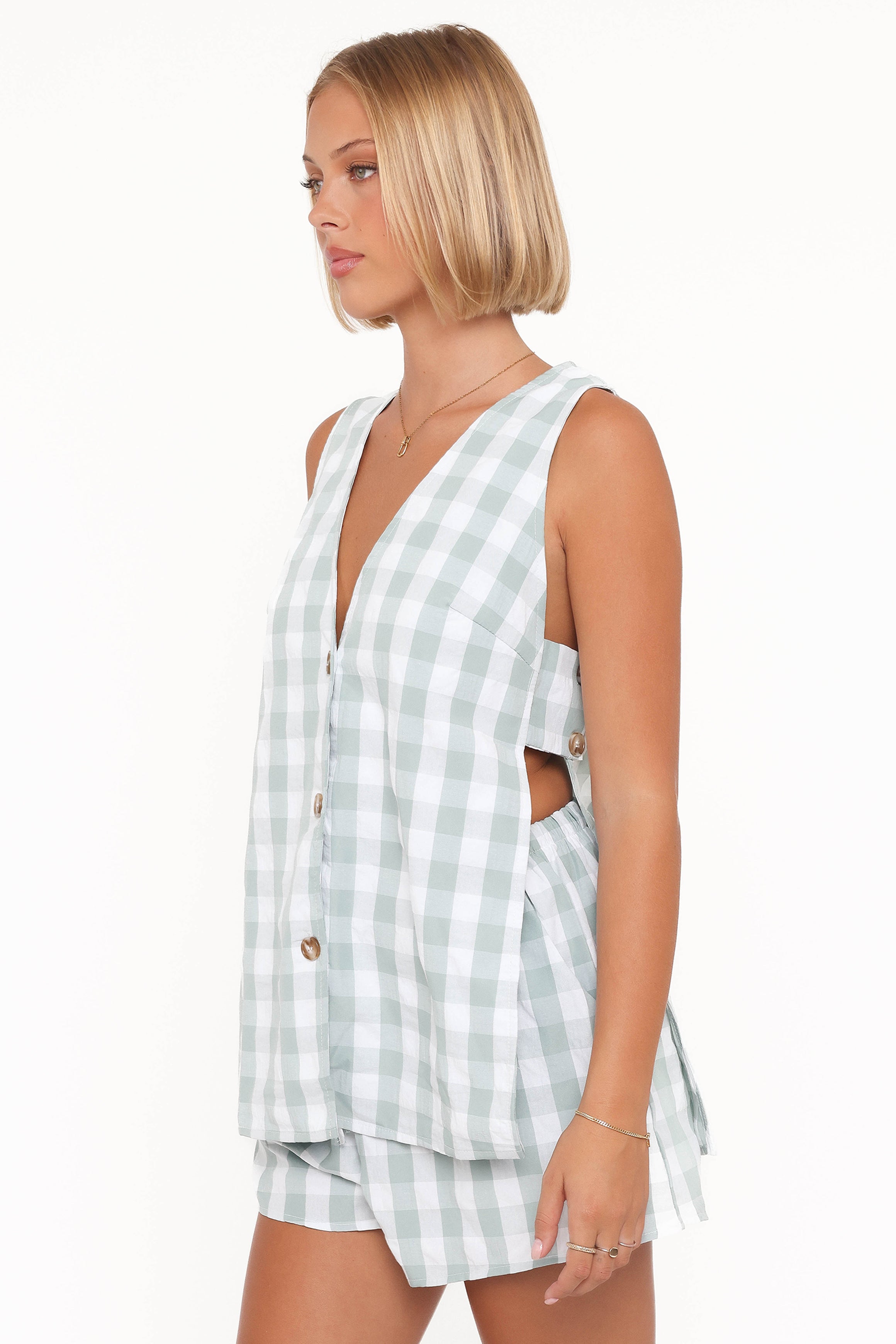 SETS Miller Short Set - Sage Gingham