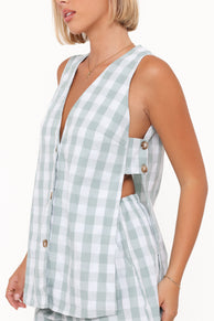 SETS Miller Short Set - Sage Gingham