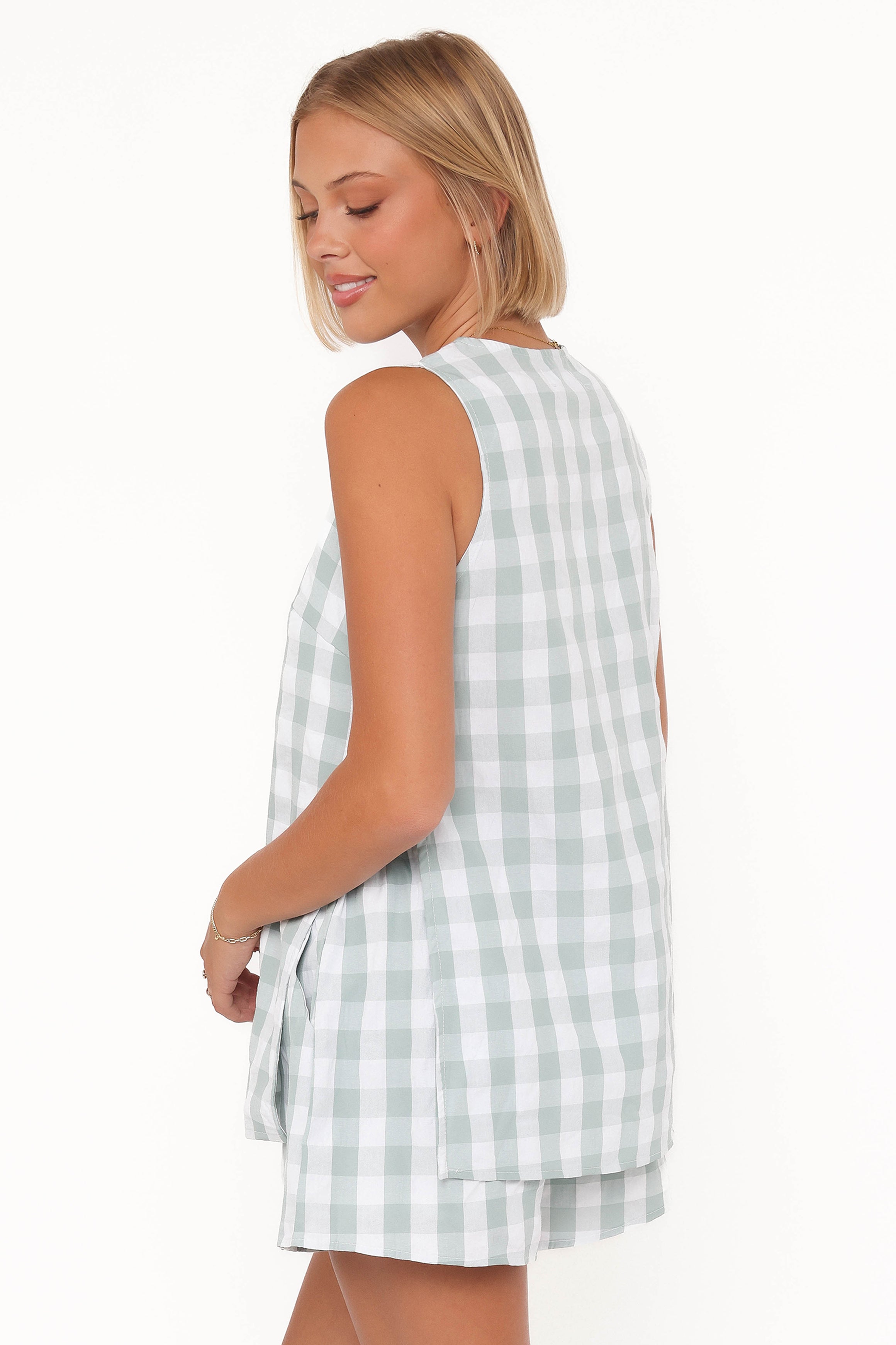 SETS Miller Short Set - Sage Gingham