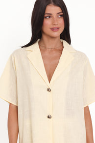 SETS Mindy Lace Pant Set - Yellow