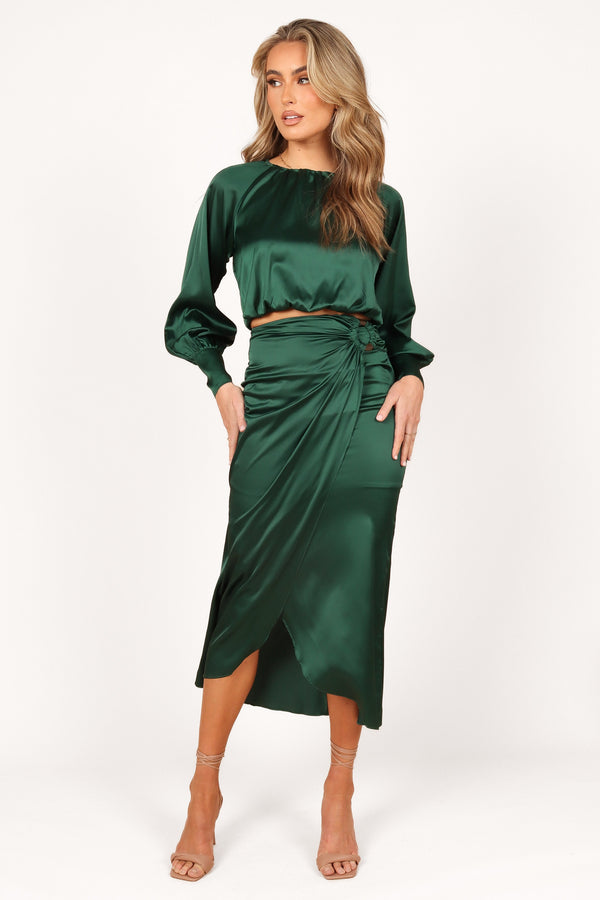 SETS Natasha Two Piece Set - Emerald Green