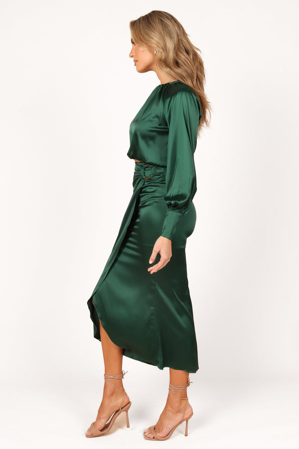 SETS Natasha Two Piece Set - Emerald Green